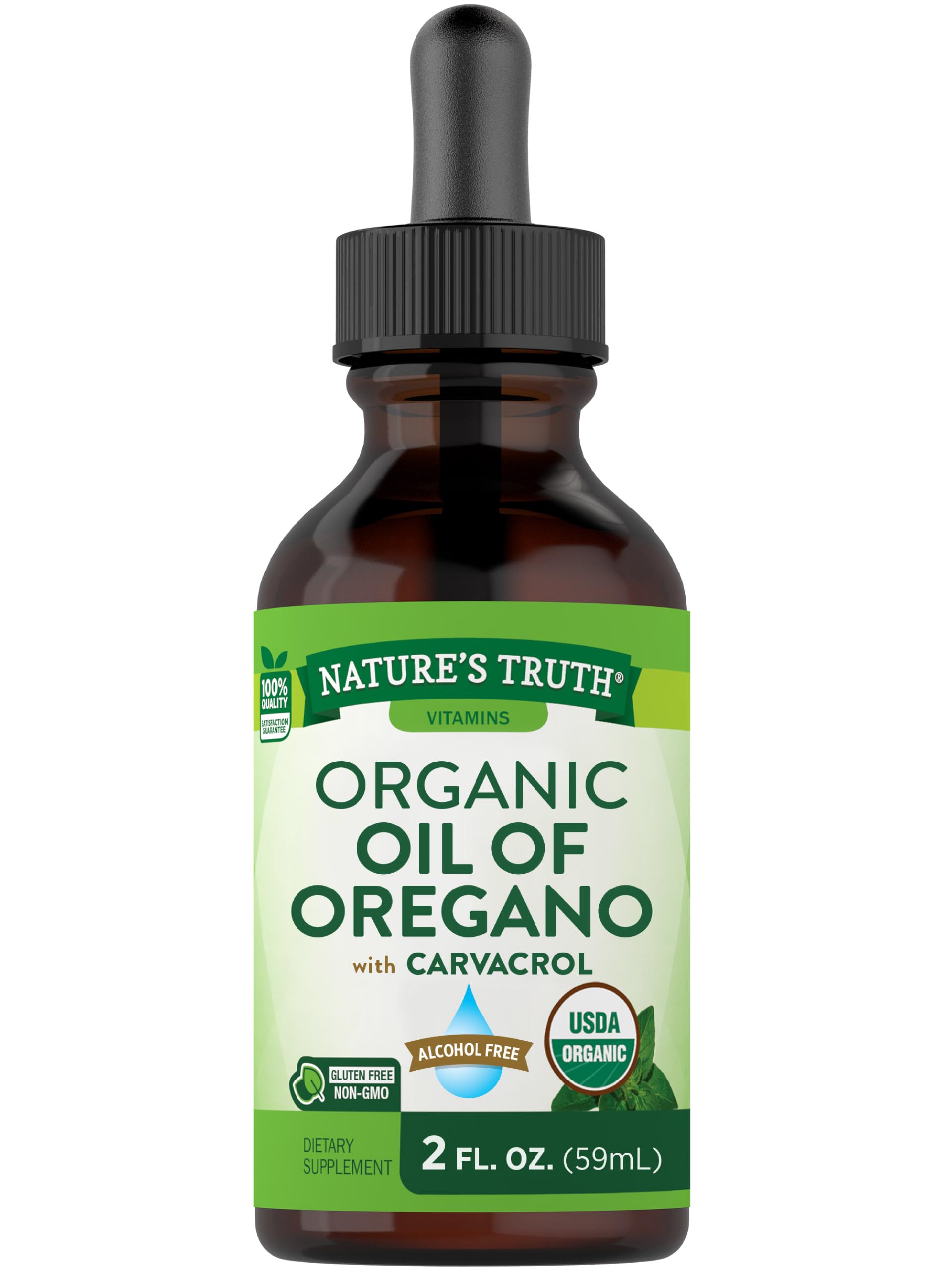 Foto 2 pulgar | Suplemento De Aceite De Orégano Orgánico Nature's Truth, 60 Ml - Venta Internacional.