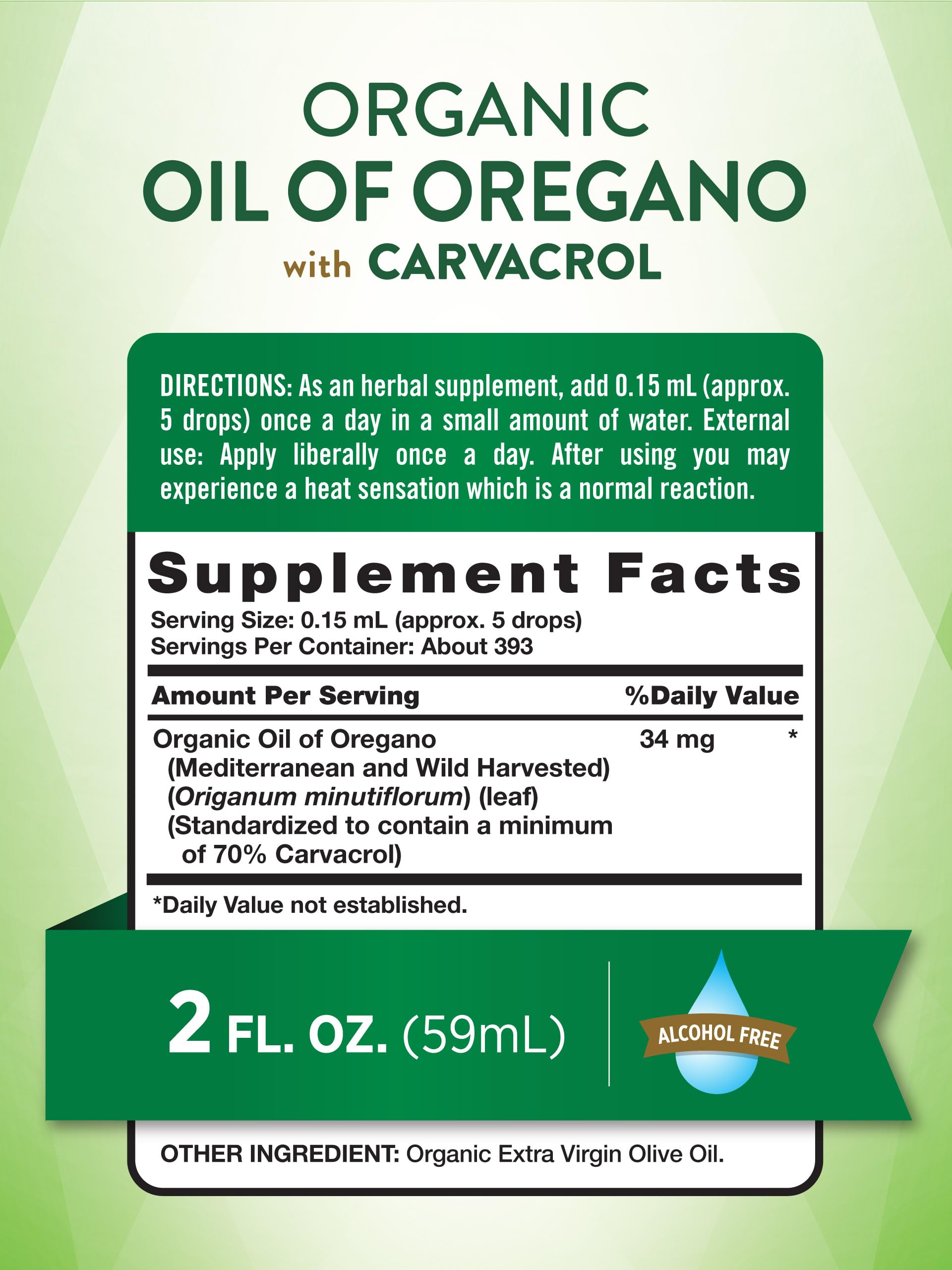 Foto 2 | Suplemento De Aceite De Orégano Orgánico Nature's Truth, 60 Ml - Venta Internacional.