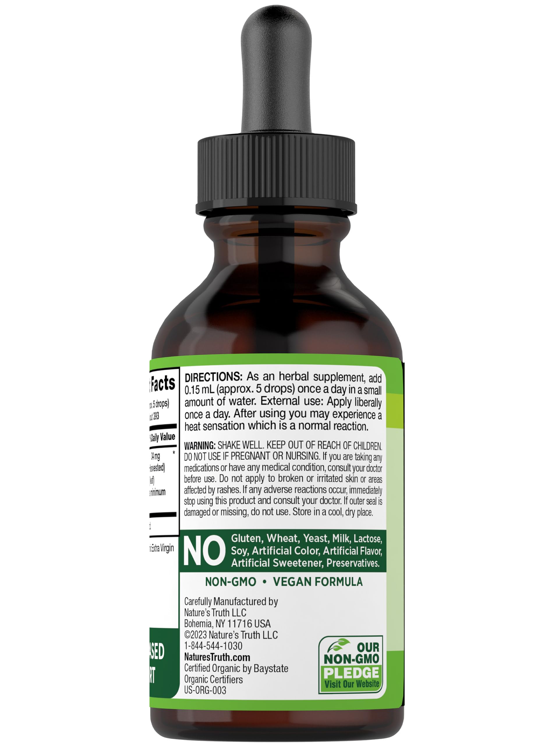 Foto 7 pulgar | Suplemento De Aceite De Orégano Orgánico Nature's Truth, 60 Ml - Venta Internacional.