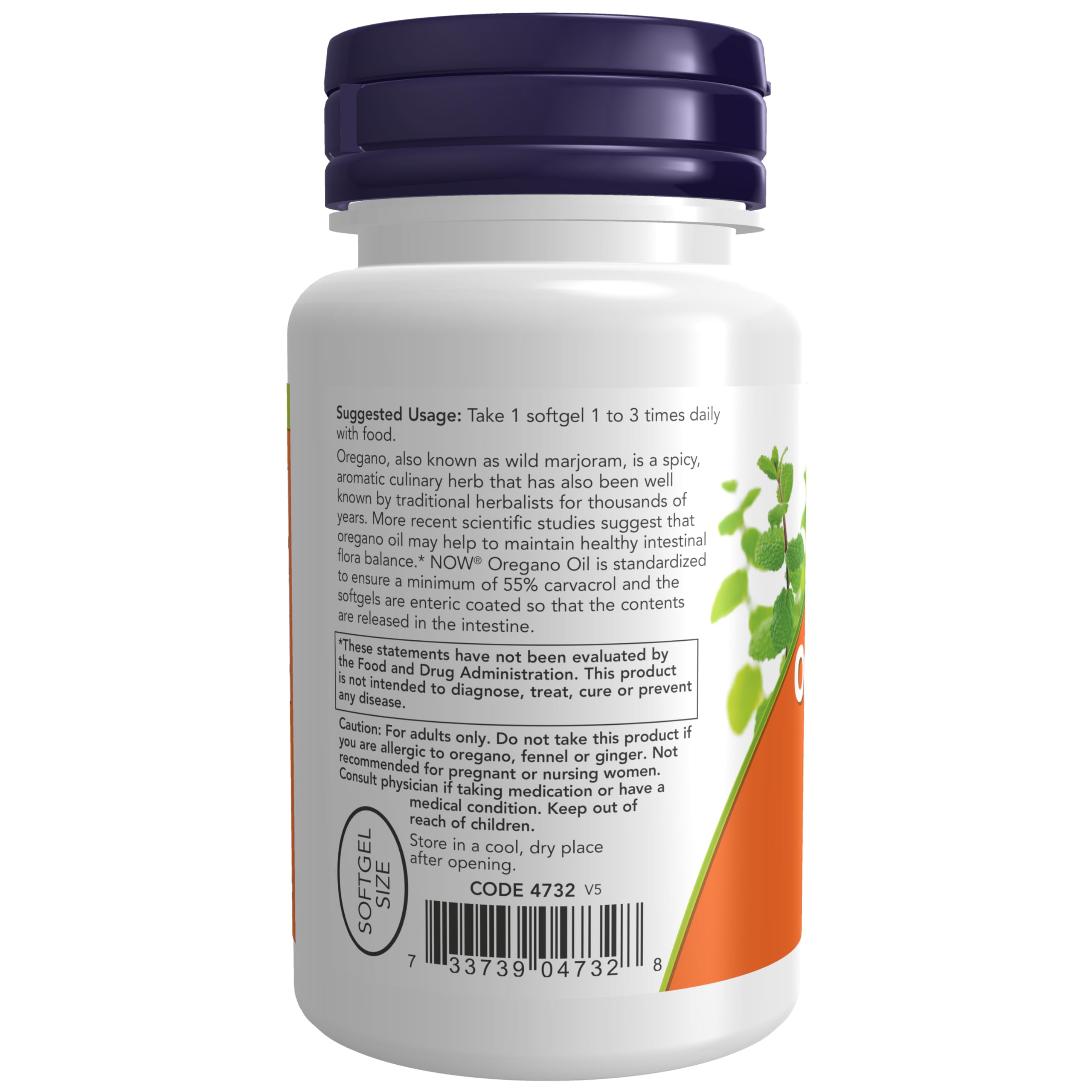 Foto 4 pulgar | Suplements Now Aceite De Orégano Con Jengibre E Hinojo 90 Cápsulas Blandas - Venta Internacional.
