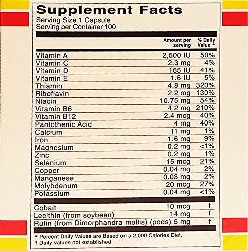Foto 4 pulgar | Suplemento Multivitamínico Vital Fuerte H3 100 Cápsulas - Venta Internacional.