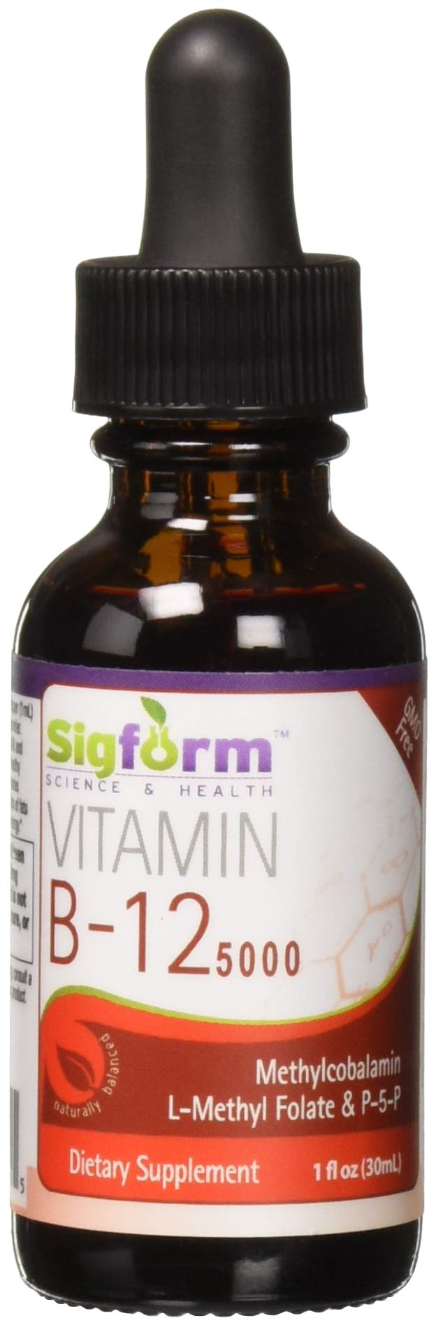 Foto 2 pulgar | Suplemento Sigform De Vitamina B12 5000 Sublingual, 30 Ml - Venta Internacional.