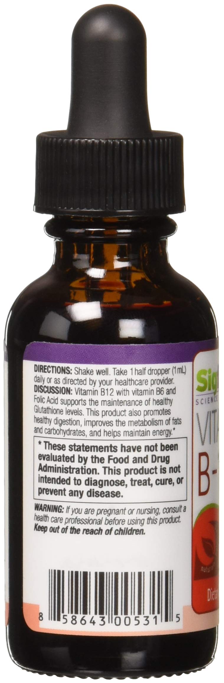 Foto 3 pulgar | Suplemento Sigform De Vitamina B12 5000 Sublingual, 30 Ml - Venta Internacional.