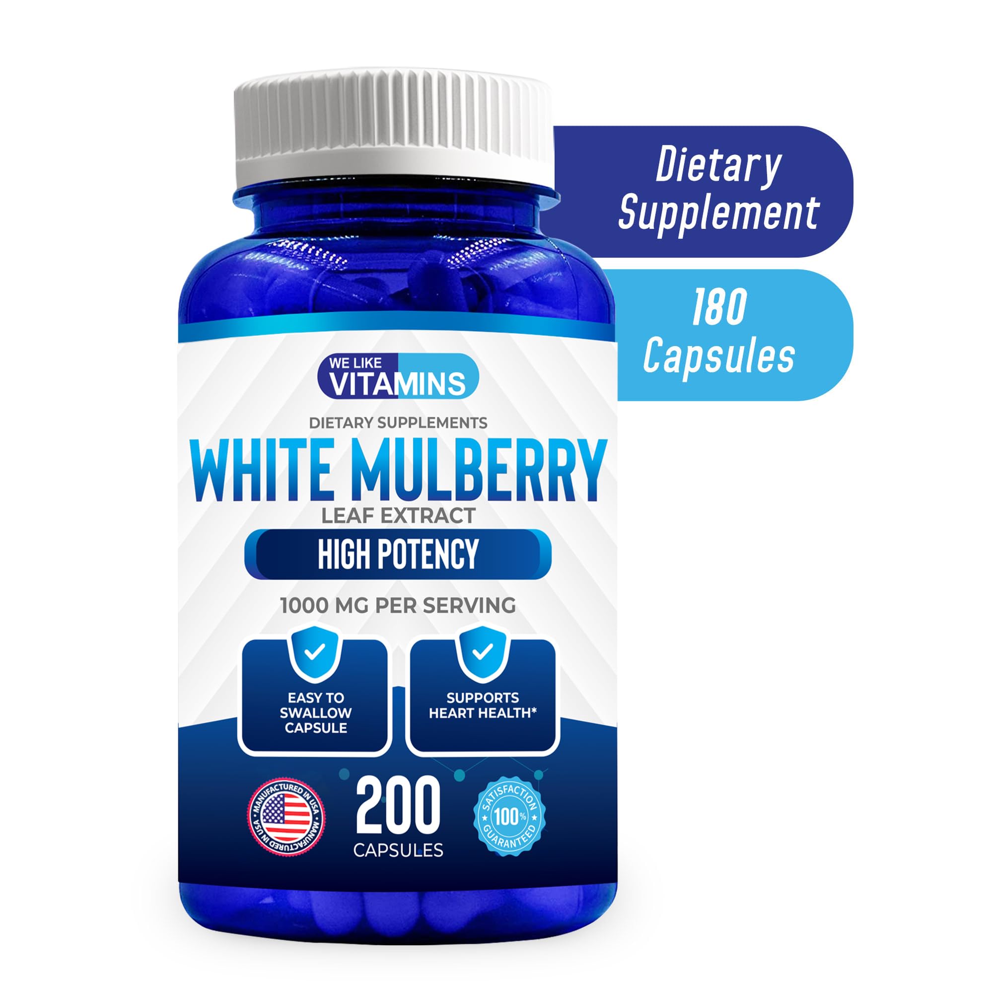 Foto 8 pulgar | Suplemento We Like Vitamins White Mulberry 1000 Mg 200 Cápsulas - Venta Internacional.