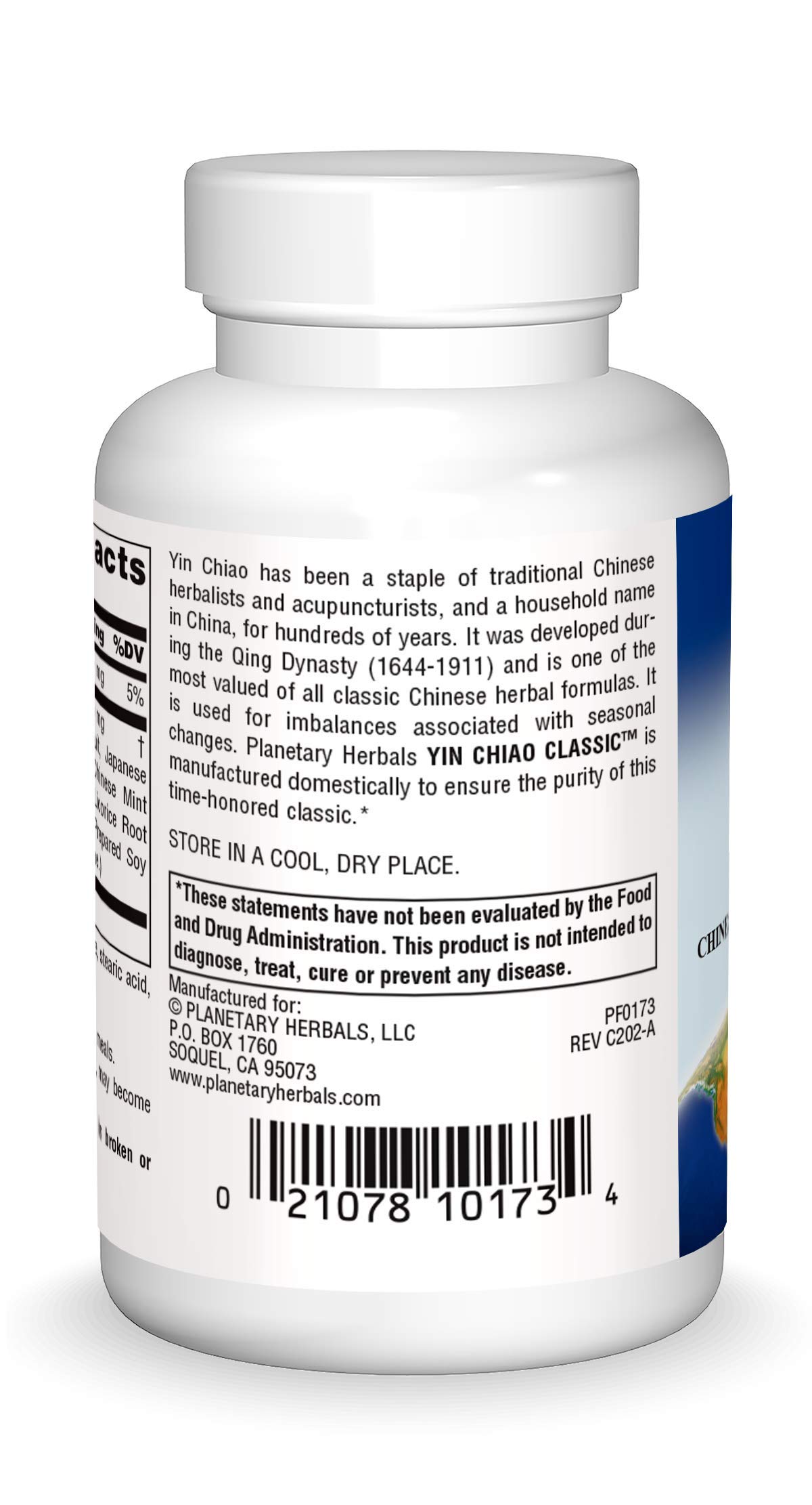 Foto 3 pulgar | Suplemento Planetary Herbals Yin Chiao Classic 450 Mg 60 Comprimidos - Venta Internacional.