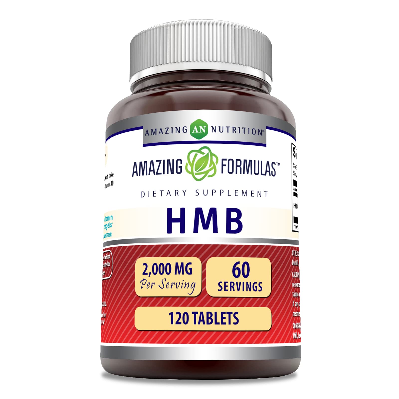 Suplemento Amazing Formulas Hmb (beta-hidroxi Beta-metilbutirato) 2000 Mg 120 Comprimidos - Venta Internacional.