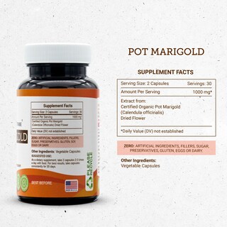 Foto 3 | Suplemento Secrets Of The Tribe Pot Marigold 60 Cápsulas - Venta Internacional.