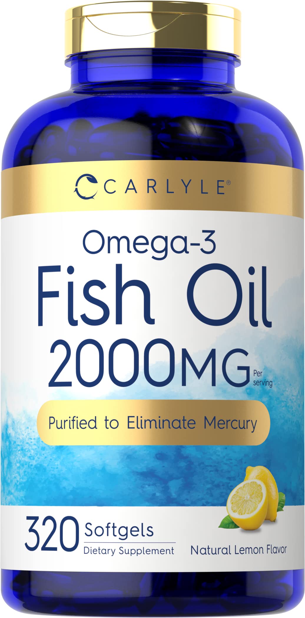 Foto 2 pulgar | Suplementos De Aceite De Pescado Carlyle 2000 Mg 320 Cápsulas Blandas Omega-3 - Venta Internacional.