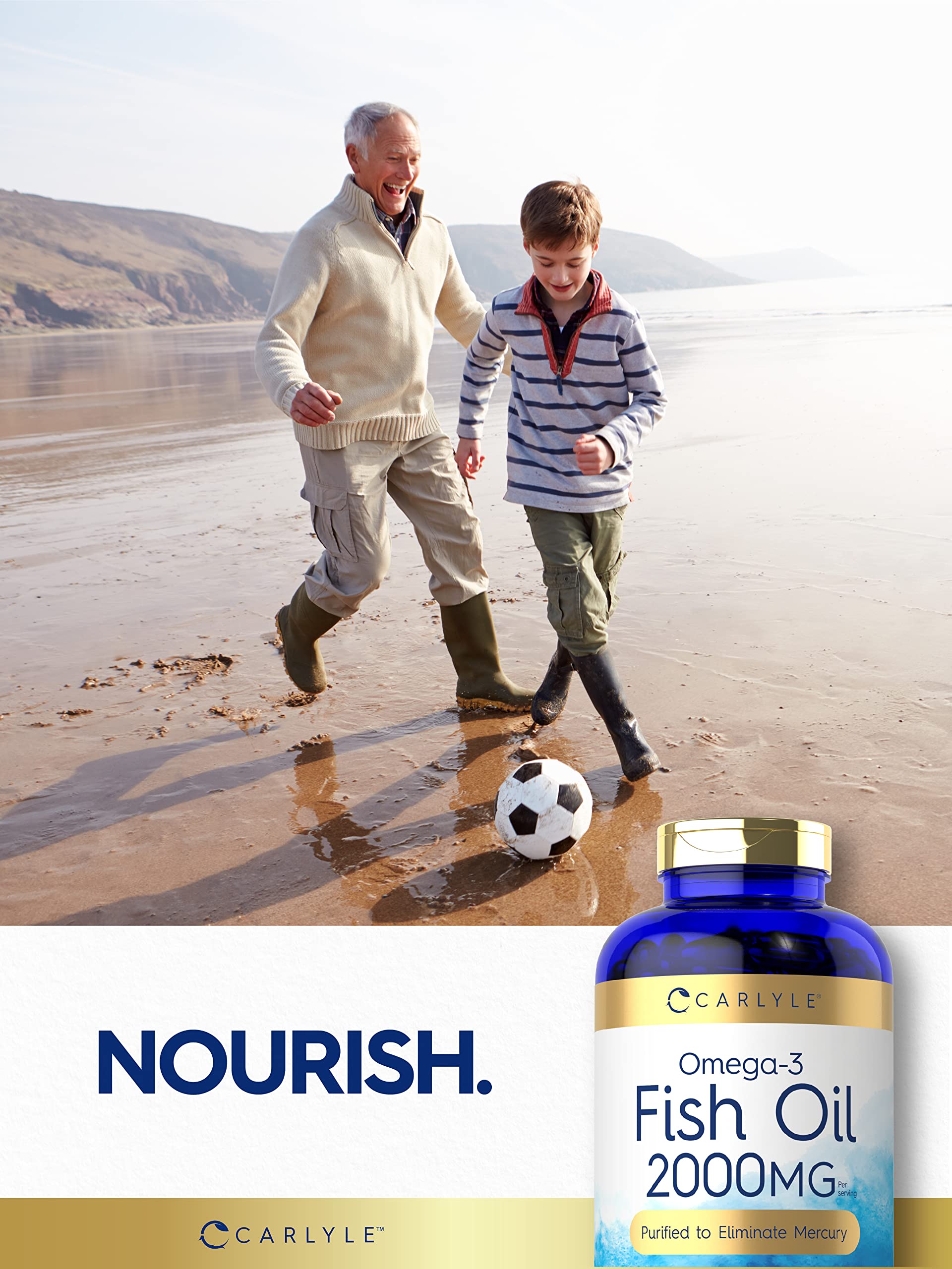 Foto 7 pulgar | Suplementos De Aceite De Pescado Carlyle 2000 Mg 320 Cápsulas Blandas Omega-3 - Venta Internacional.