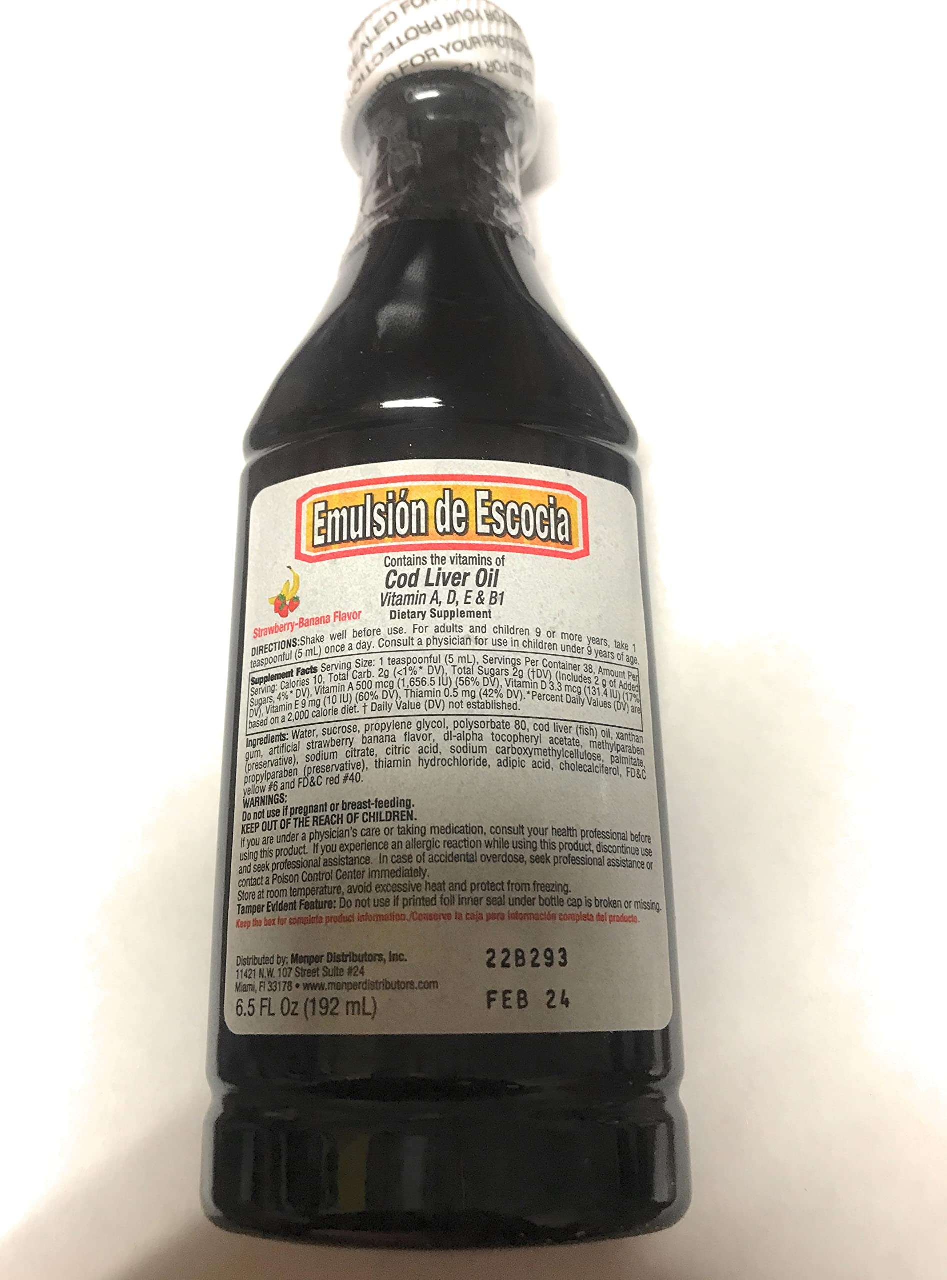 Foto 4 pulgar | Suplemento Dietético Menper Emulsion De Escocia 192 Ml, Paquete De 2 - Venta Internacional.