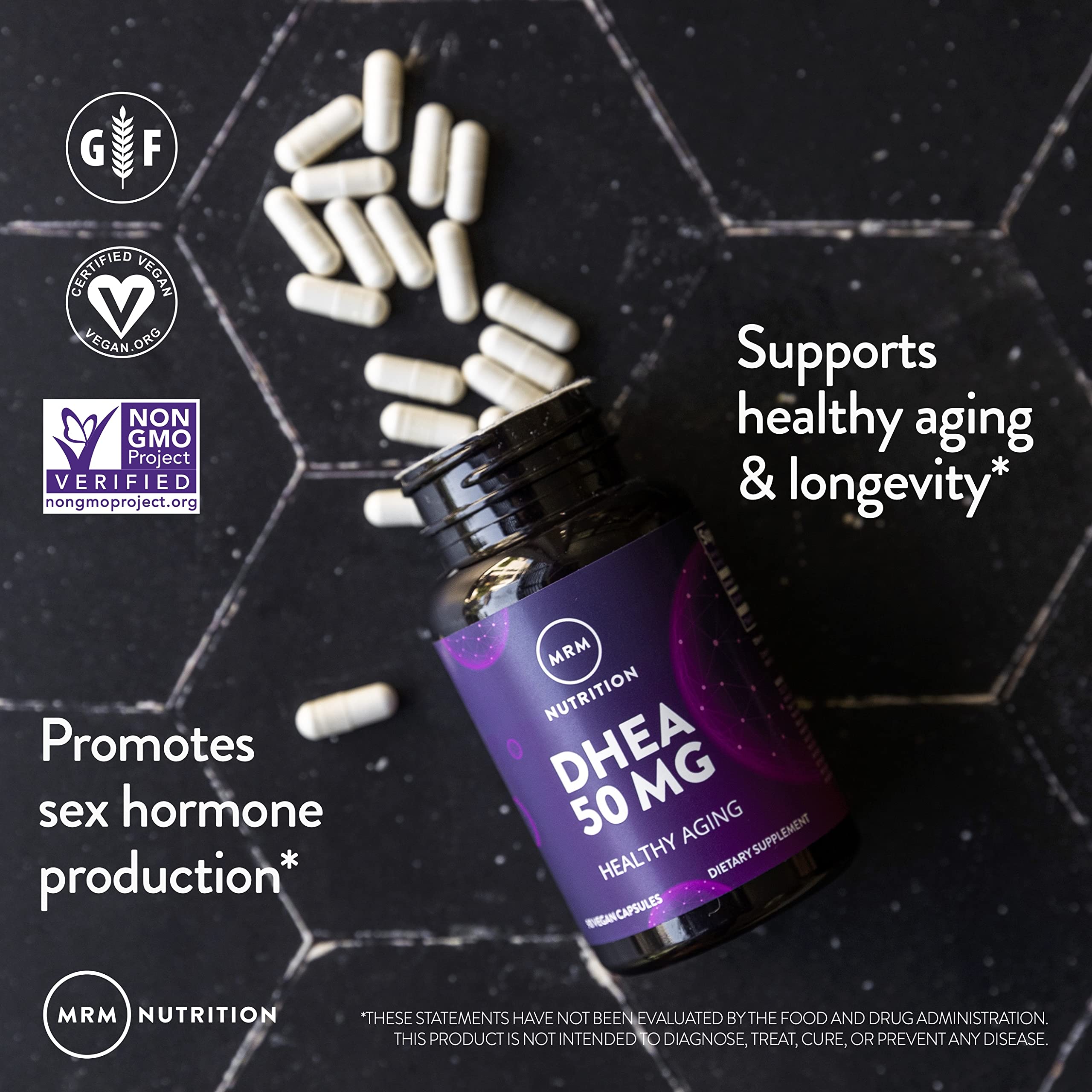 Foto 5 pulgar | Suplemento De Dhea De Mrm Nutrition, 50 Mg, Envejecimiento Saludable, 90 Porciones - Venta Internacional.