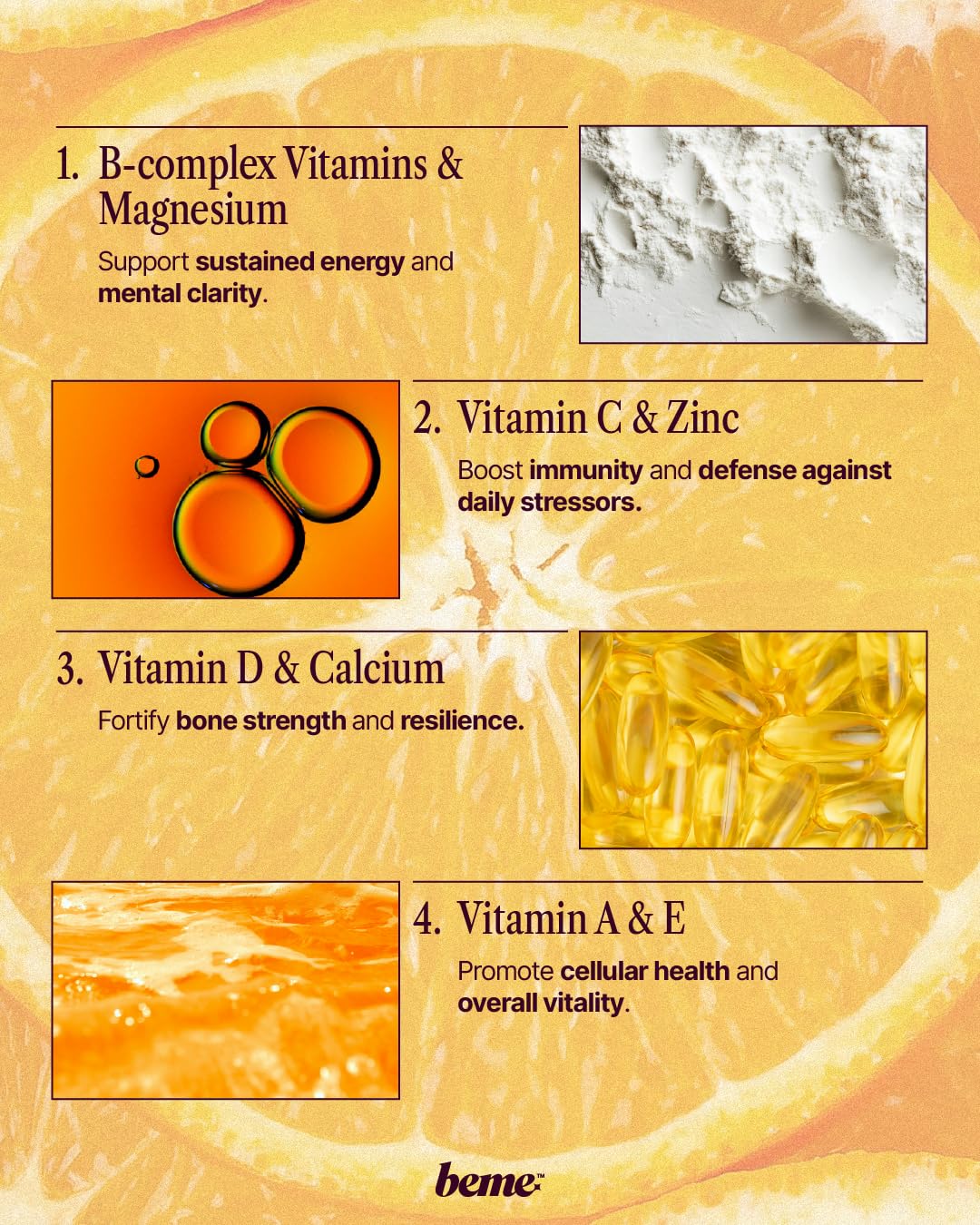 Foto 4 pulgar | Multivitamínico Líquido Beme Be Vitalized Women 30 Sobres - Venta Internacional.