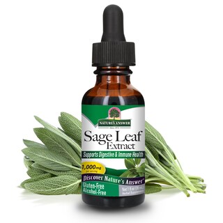 Foto 1 | Suplemento Nature's Answer Sage Leaf, 30 Ml, Sin Alcohol - Venta Internacional.