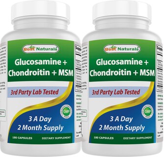Foto 1 | Suplementos Best Naturals: Glucosamina, Condroitina, Msm, 2600 Mg - Venta Internacional.