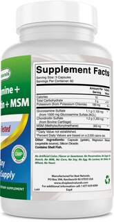 Foto 6 | Suplementos Best Naturals: Glucosamina, Condroitina, Msm, 2600 Mg - Venta Internacional.