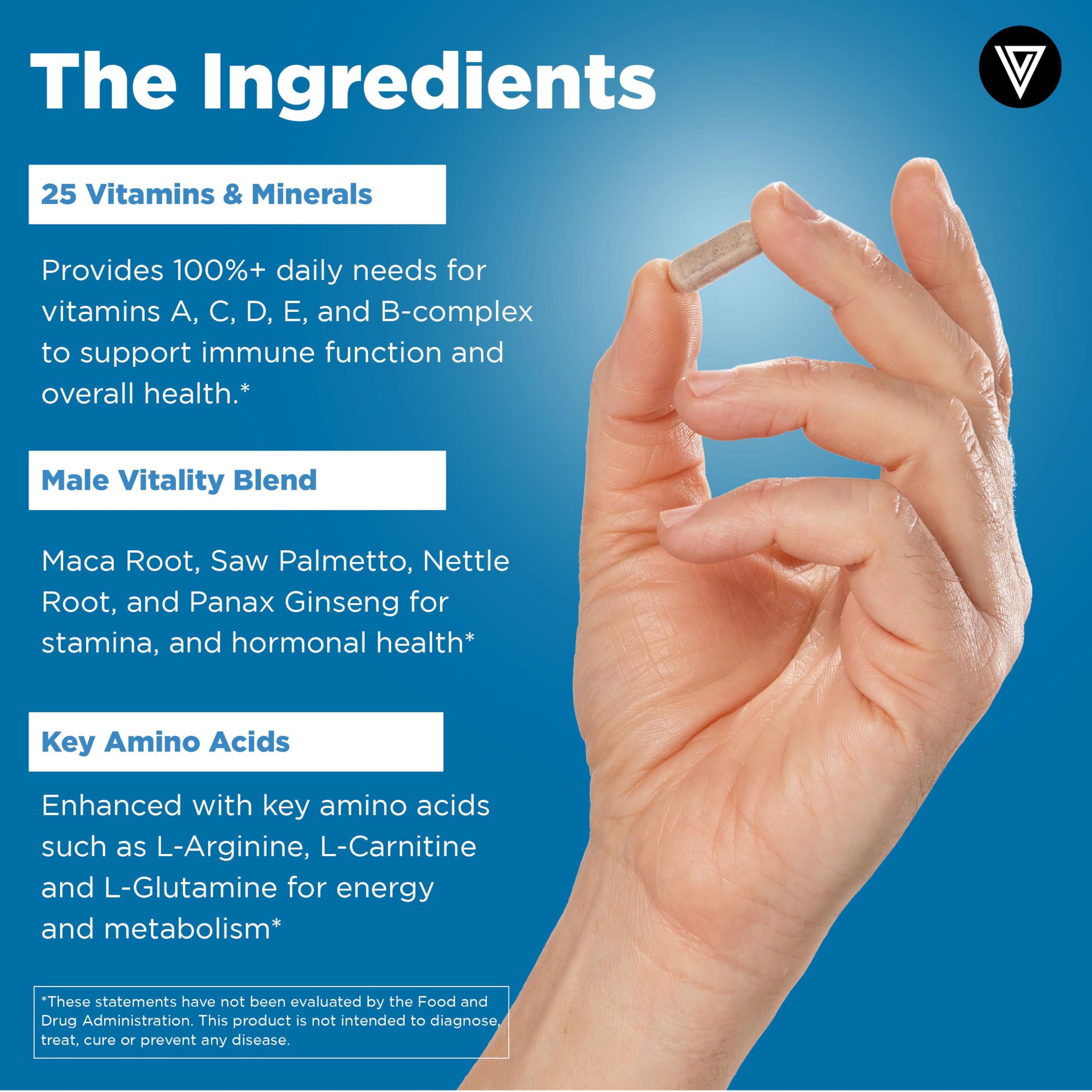 Foto 6 pulgar | Suplemento Multivitamínico Para Hombres Vital Vitamins 60 Cápsulas - Venta Internacional.
