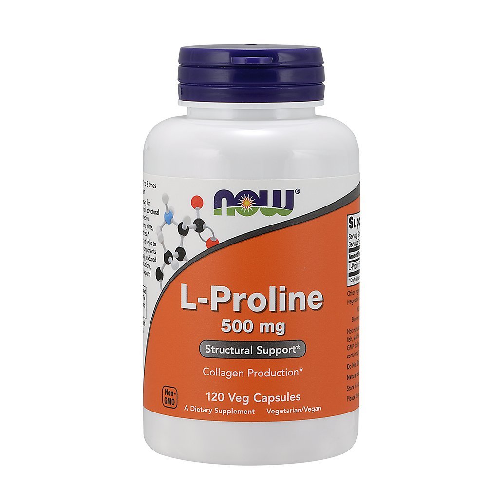 Foto 1 | Cápsulas Vegetarianas De 500 Mg De L-prolina De Supplement Now Foods, 120 Unidades - Venta Internacional.