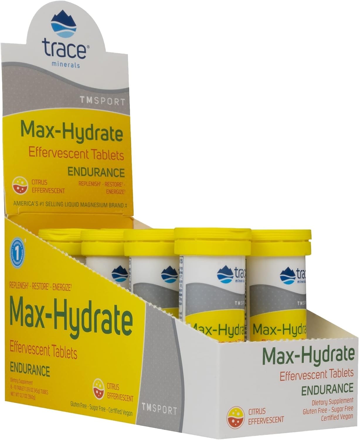 Foto 2 pulgar | Suplemento De Oligoelementos Max-hydrate Endurance Citrus, 10 Comprimidos - Venta Internacional.