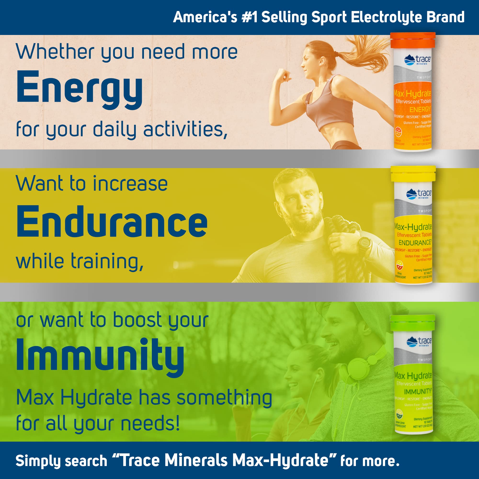 Foto 7 pulgar | Suplemento De Oligoelementos Max-hydrate Endurance Citrus, 10 Comprimidos - Venta Internacional.