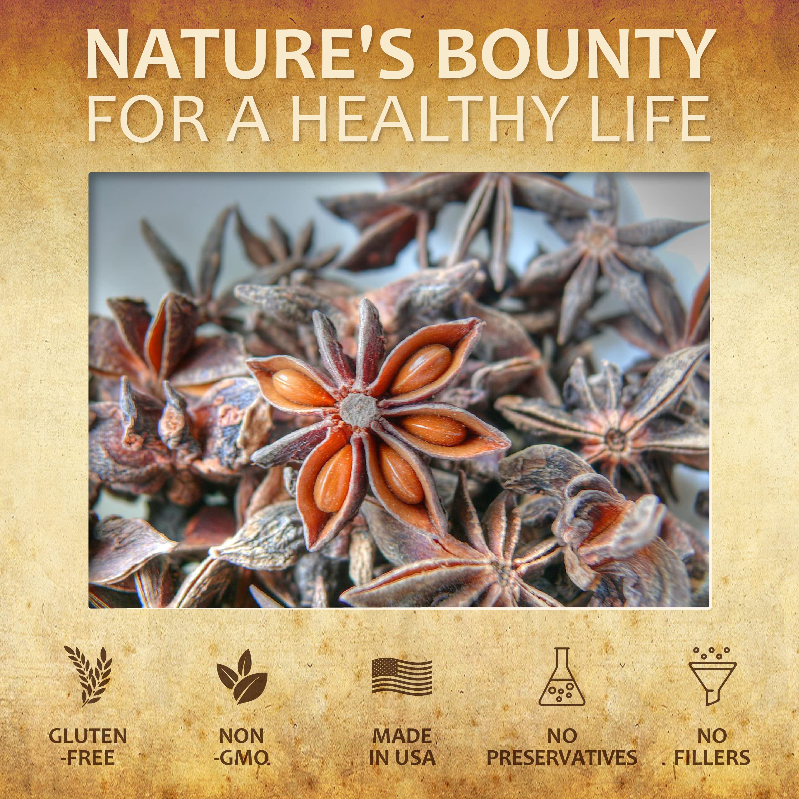 Foto 4 | Suplemento Dietético Herbalicious Star Anise 1000 Mg 100 Cápsulas - Venta Internacional.
