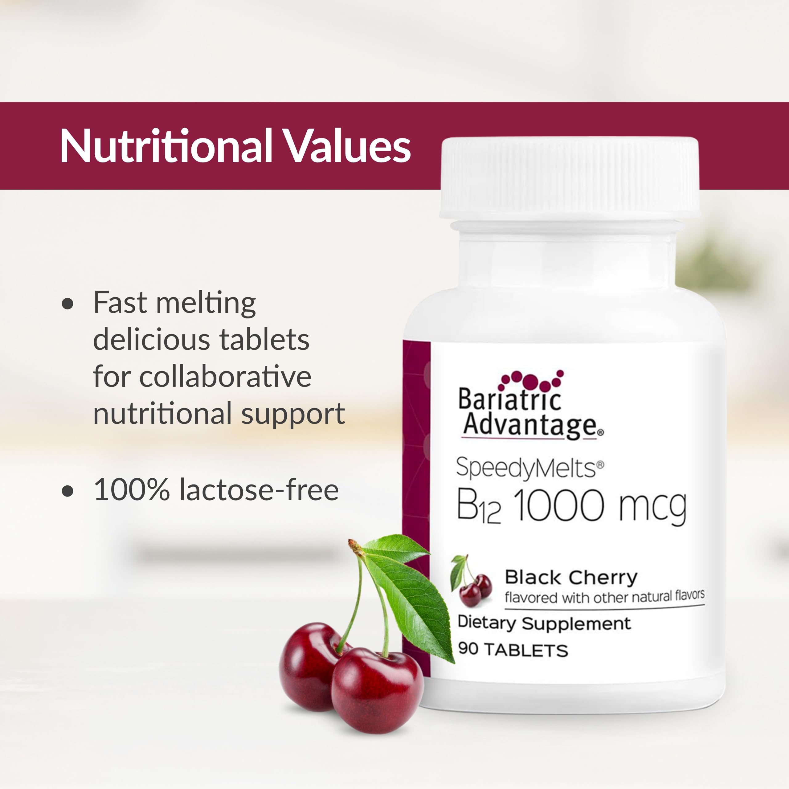 Foto 5 | Suplemento Bariatric Advantage B-12 Speedy Melts De Vitamina B12 1000 Mcg Con Ácido Fólico, 90 Tabletas - Venta