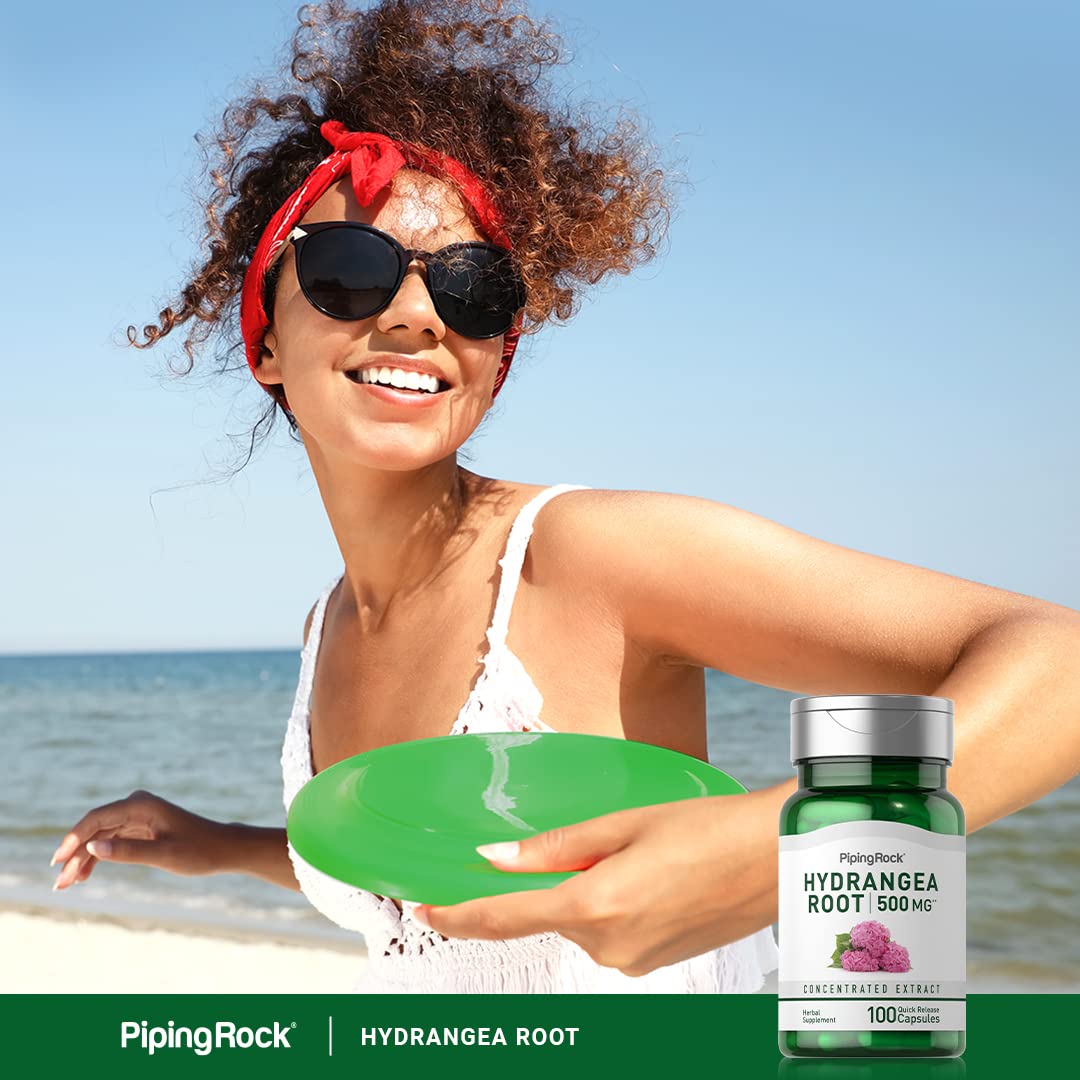 Foto 7 pulgar | Suplemento Piping Rock Hydrangea Root 500 Mg 100 Cápsulas - Venta Internacional.