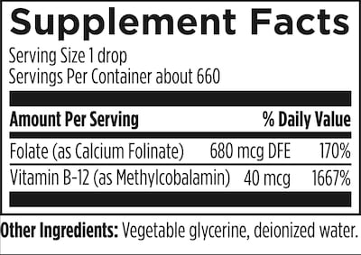 Foto 4 | Supplement Designs For Health, Gotas De Folato B12 +, 30 Ml - Venta Internacional.