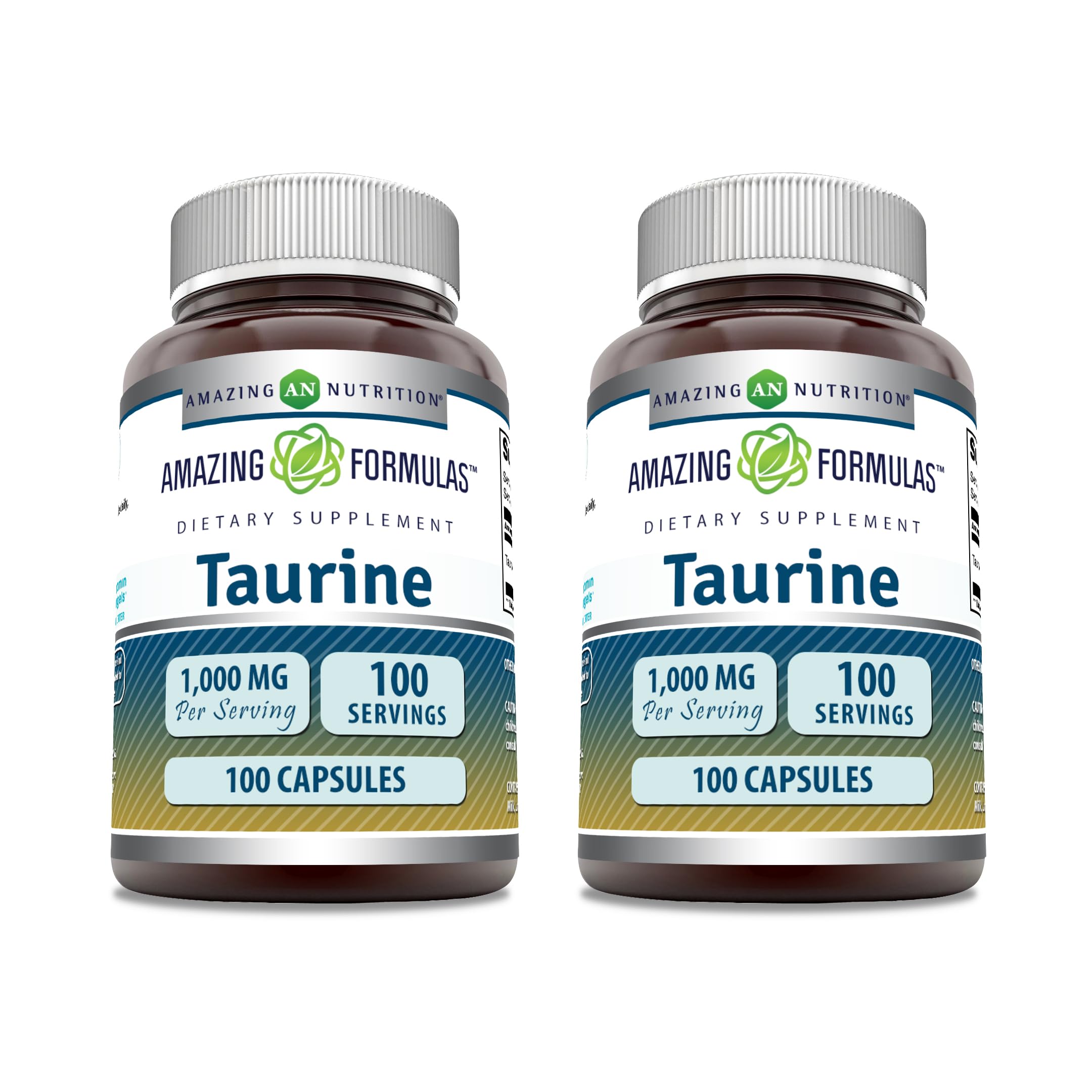 Suplemento Amazing Formulas: Aminoácido Taurino, 1000 Mg, 100 Cápsulas - Venta Internacional.