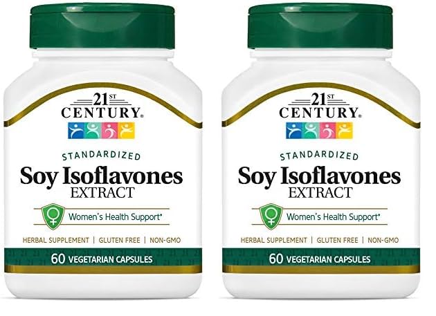 Suplemento De Isoflavonas De Soja Del Siglo Xxi, Cápsulas Vegetales X120 - Venta Internacional.