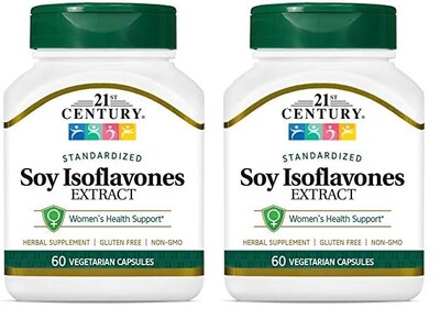Foto 1 | Suplemento De Isoflavonas De Soja Del Siglo Xxi, Cápsulas Vegetales X120 - Venta Internacional.