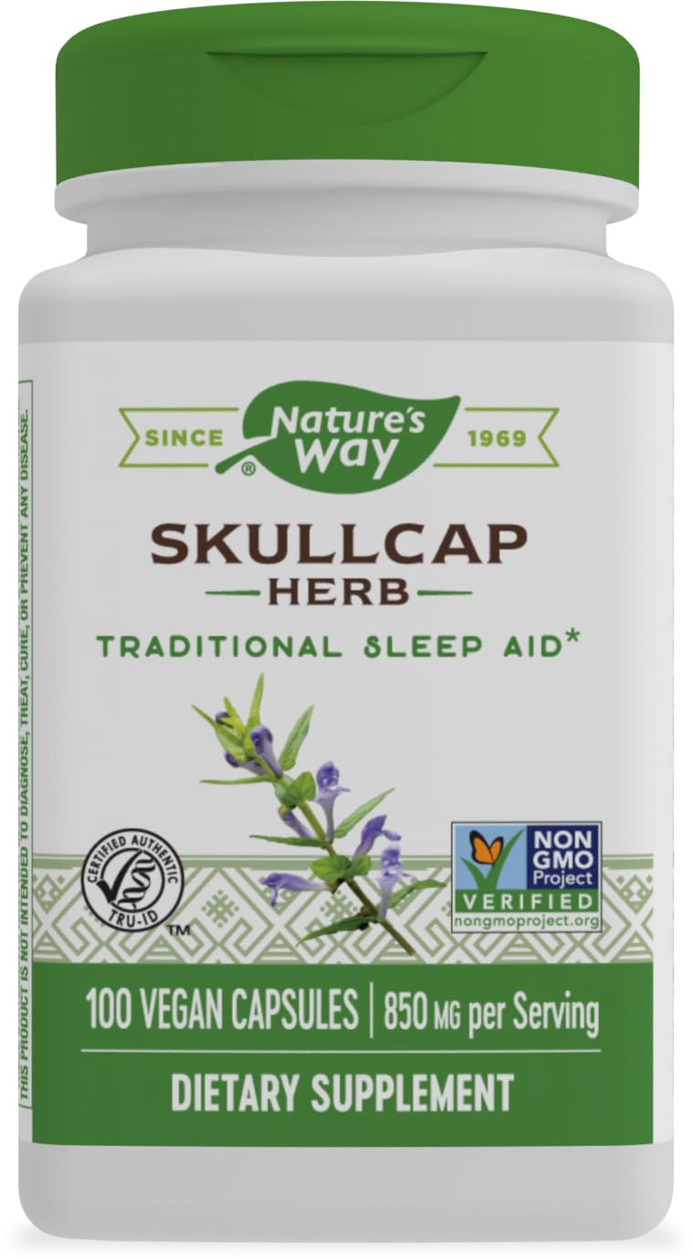 Foto 1 | Suplemento Nature's Way Skullcap Herb 100 Cápsulas Veganas - Venta Internacional.