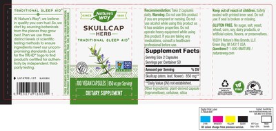 Foto 3 | Suplemento Nature's Way Skullcap Herb 100 Cápsulas Veganas - Venta Internacional.