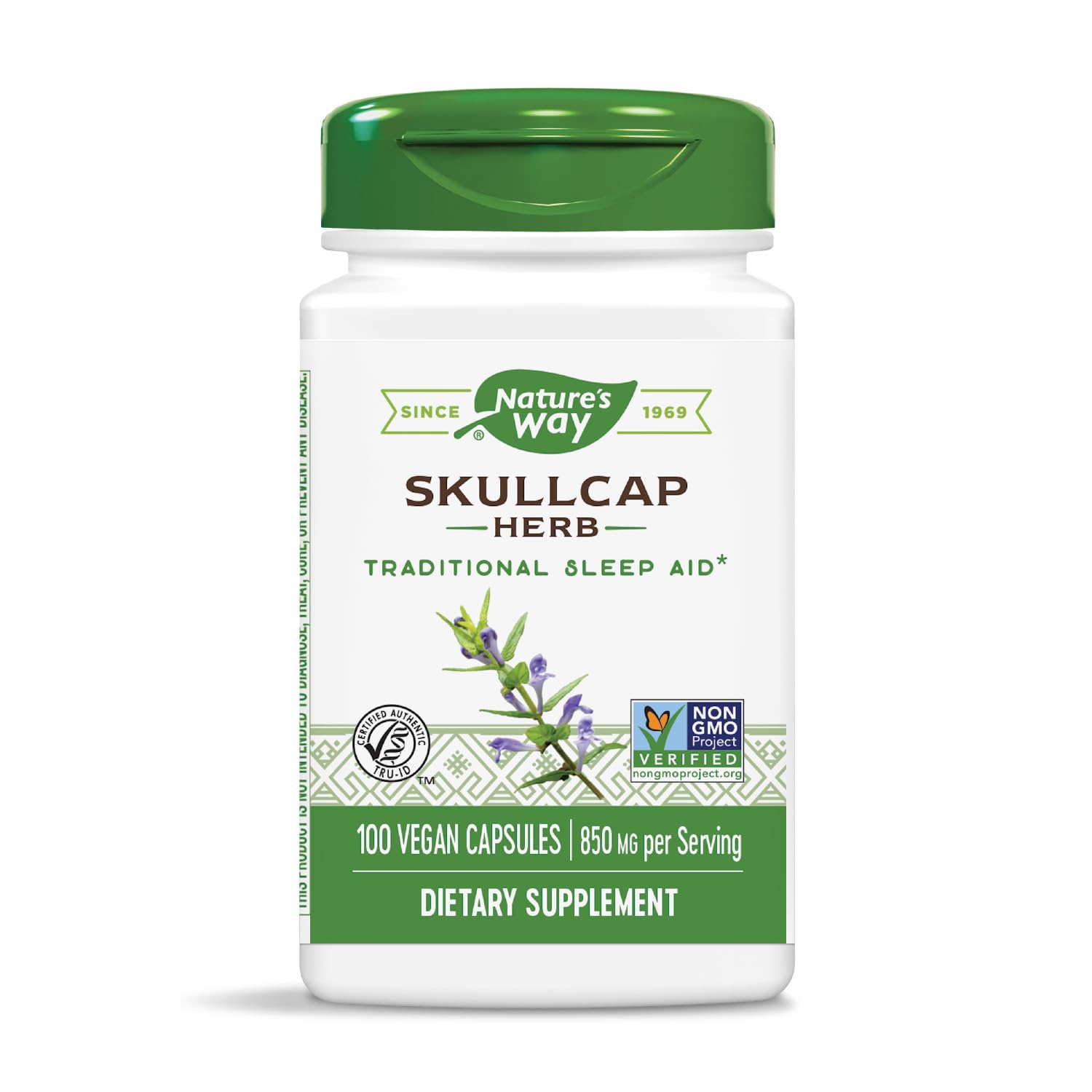 Foto 5 pulgar | Suplemento Nature's Way Skullcap Herb 100 Cápsulas Veganas - Venta Internacional.
