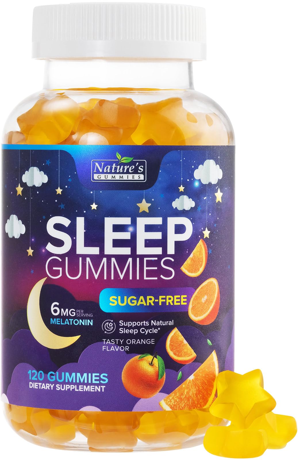 Foto 2 pulgar | Sleep Gummies Nature's Gummies Extra Strength, 6 Mg De Melatonina - Venta Internacional.