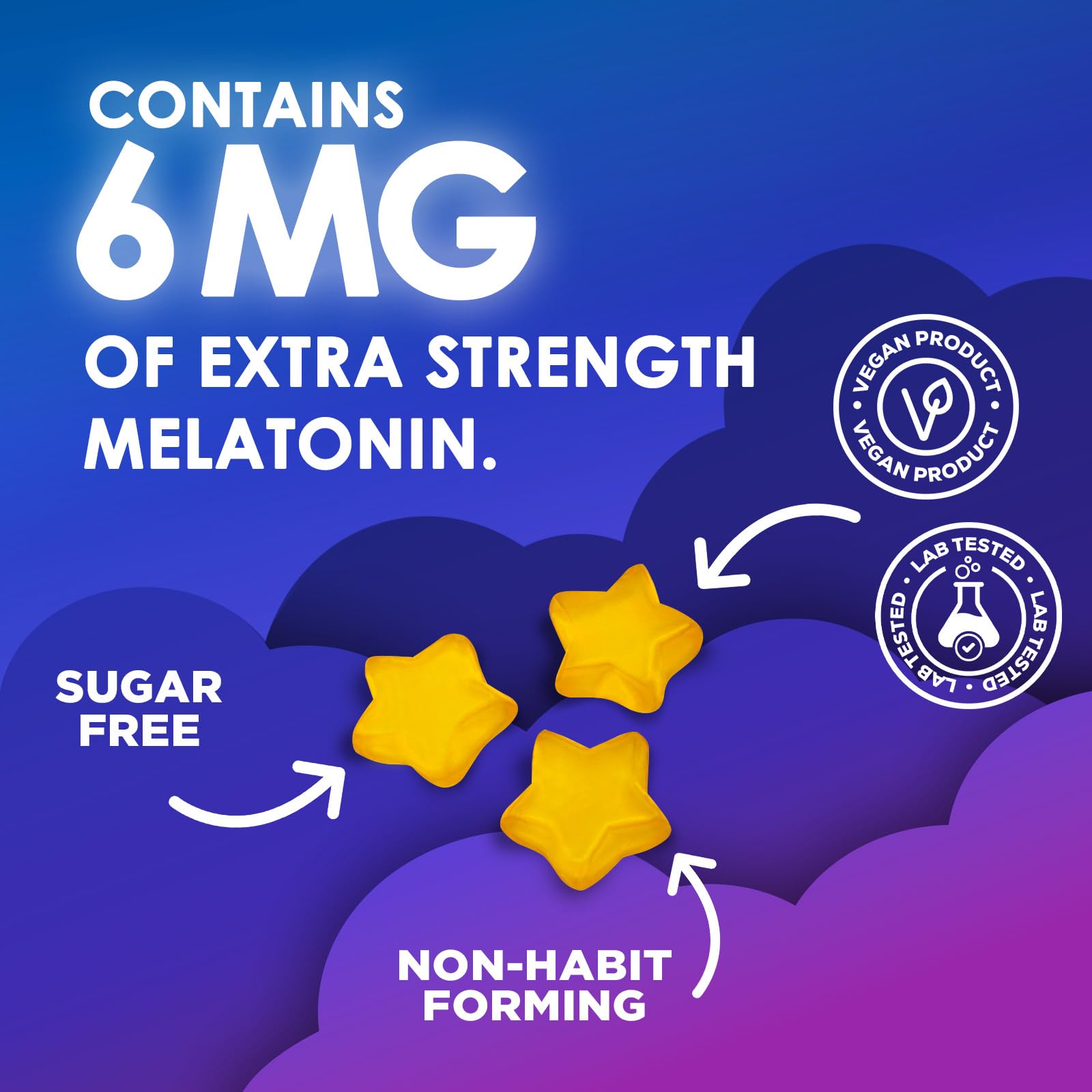 Foto 4 pulgar | Sleep Gummies Nature's Gummies Extra Strength, 6 Mg De Melatonina - Venta Internacional.