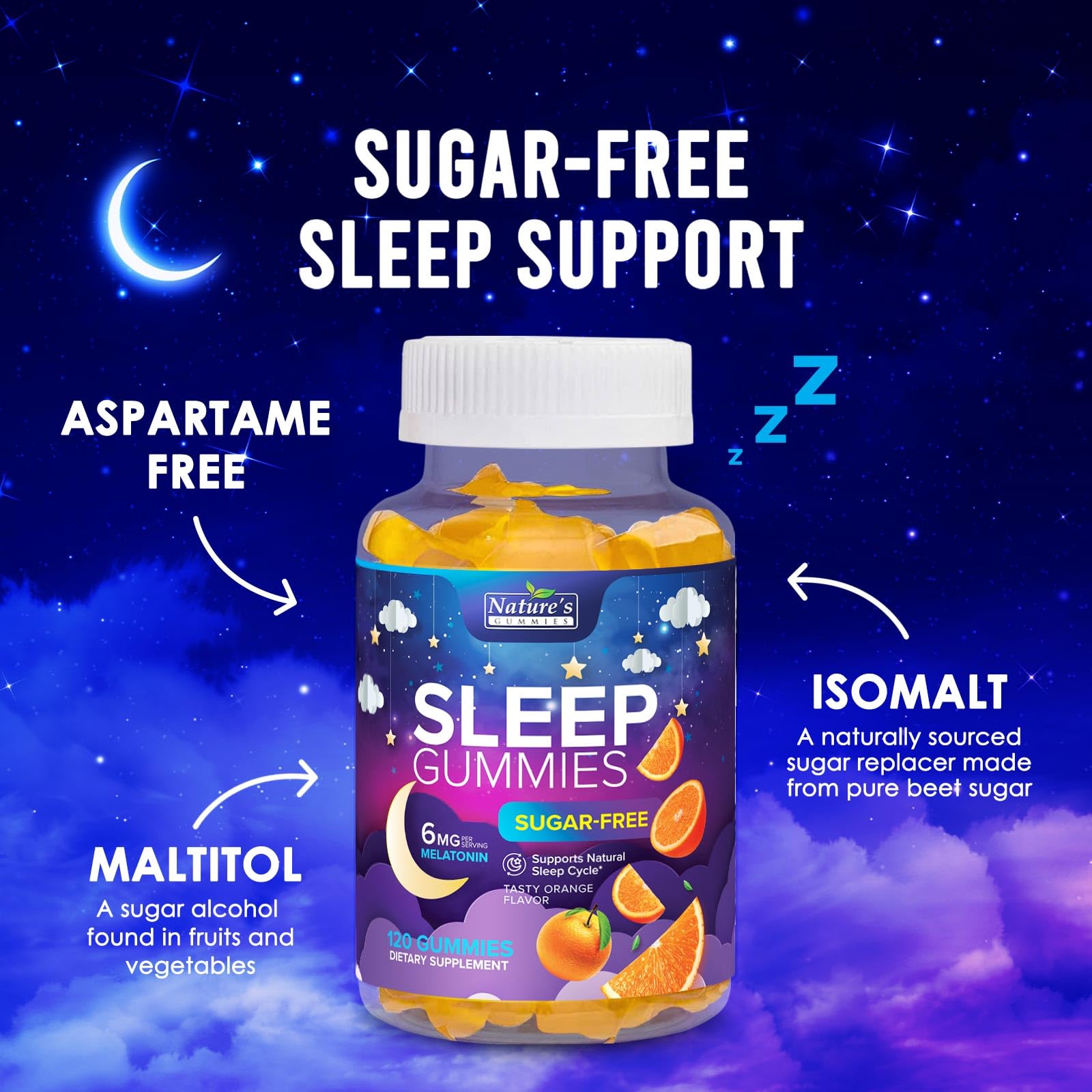 Foto 7 pulgar | Sleep Gummies Nature's Gummies Extra Strength, 6 Mg De Melatonina - Venta Internacional.