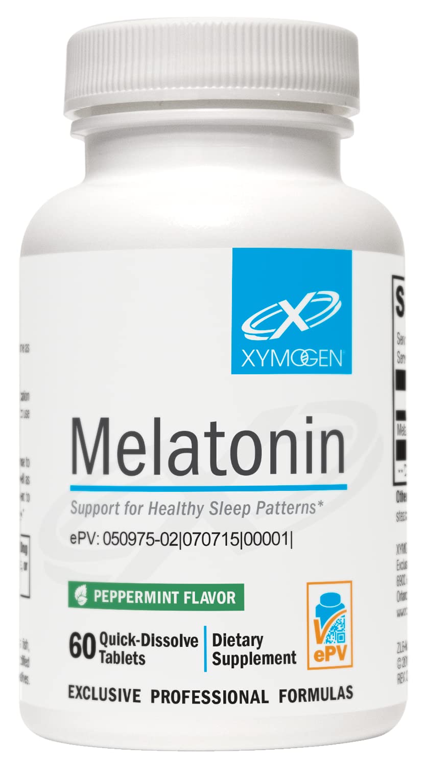 Foto 1 | Suplemento Xymogen, Melatonina, 3 Mg, Pastillas De Menta, 60 Comprimidos - Venta Internacional.