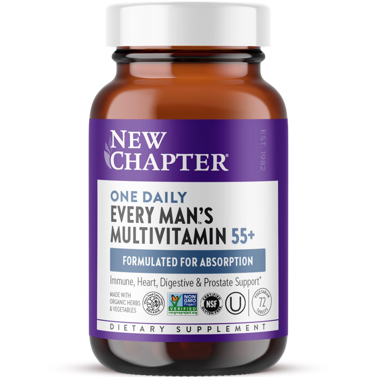Foto 2 pulgar | Multivitamínico New Chapter Every Man's One Daily 55+ 72 Unidades - Venta Internacional.