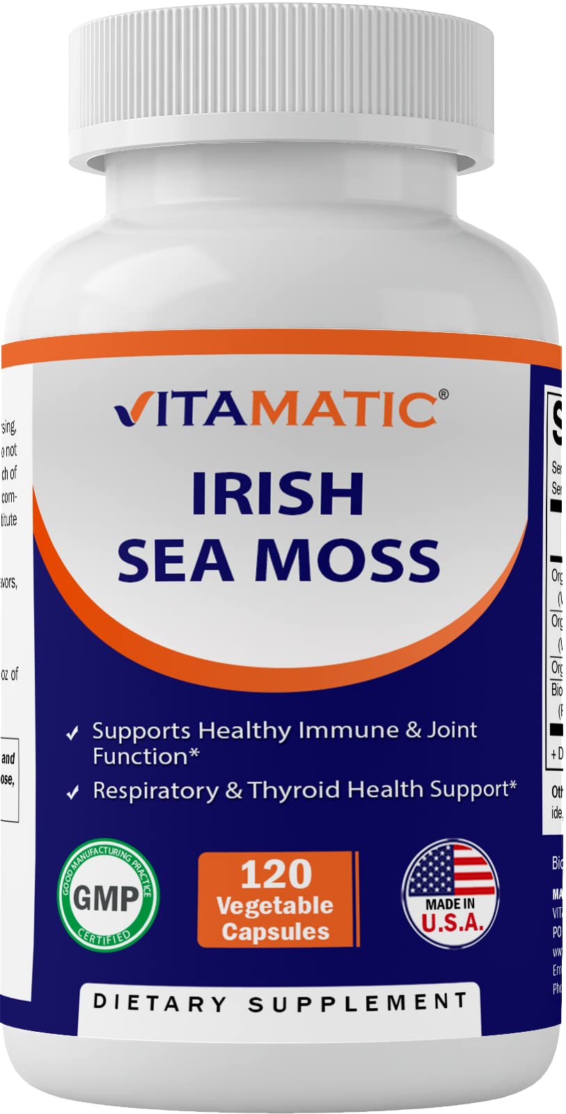Foto 2 pulgar | Suplemento Vitamatic Organic Irish Sea Moss 120 Cápsulas - Venta Internacional.