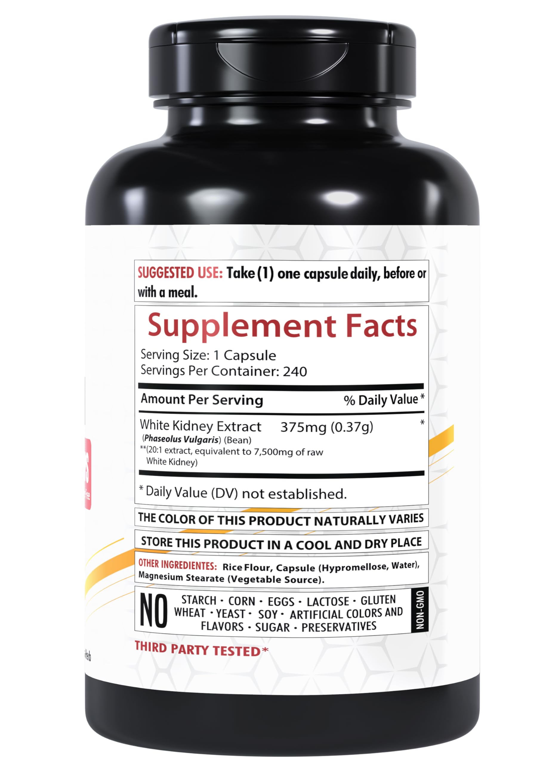 Foto 2 | Extracto De Frijol Blanco Supplement Healthfare 7500 Mg 240 Cápsulas - Venta Internacional.