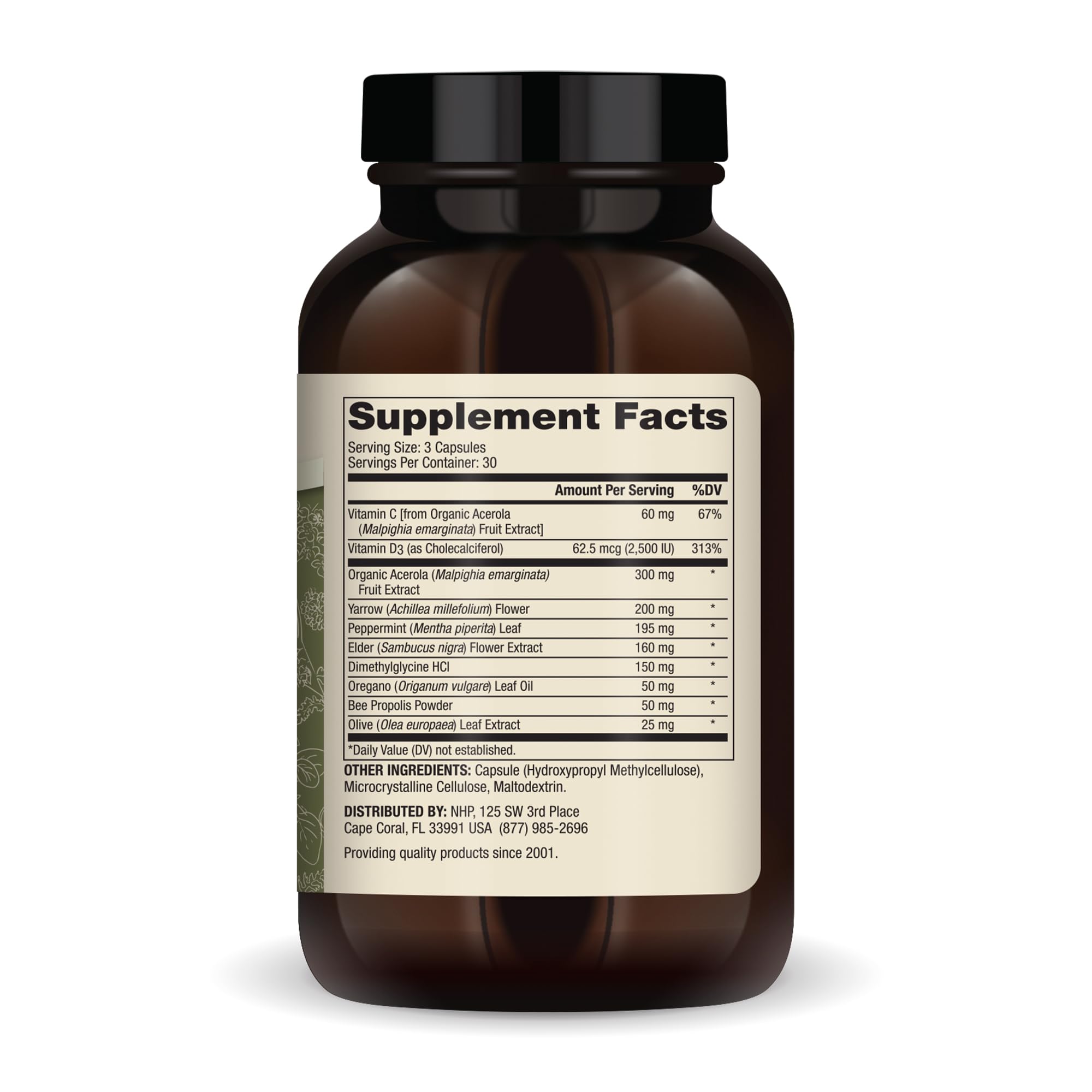 Foto 3 pulgar | Suplemento Dietético Dr. Mercola Herbal Immune Support 90 Cápsulas - Venta Internacional.