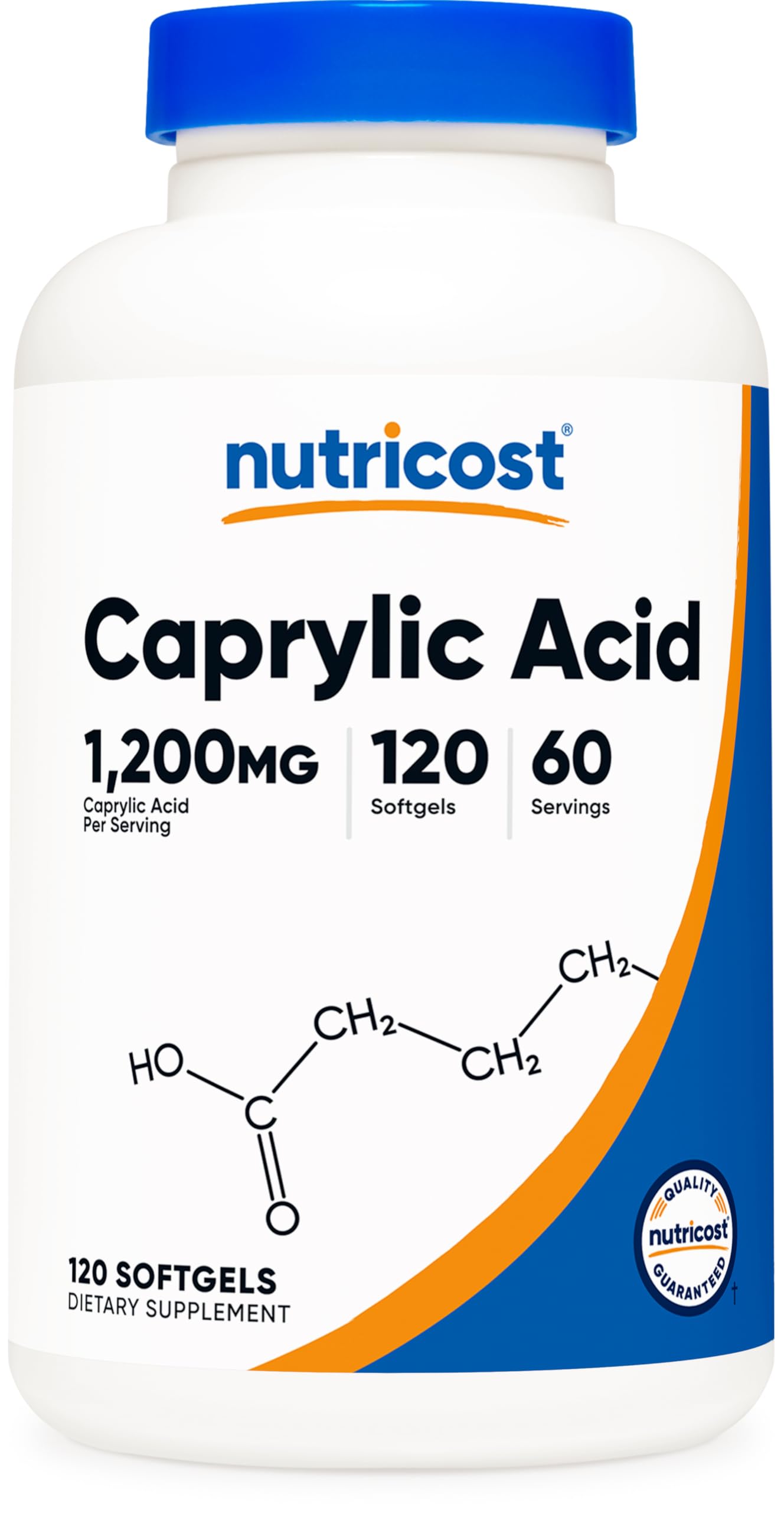 Foto 2 pulgar | Suplemento Nutricost De Ácido Caprílico 1200 Mg 120 Cápsulas Blandas - Venta Internacional.