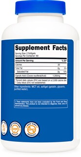 Foto 5 | Suplemento Nutricost De Ácido Caprílico 1200 Mg 120 Cápsulas Blandas - Venta Internacional.