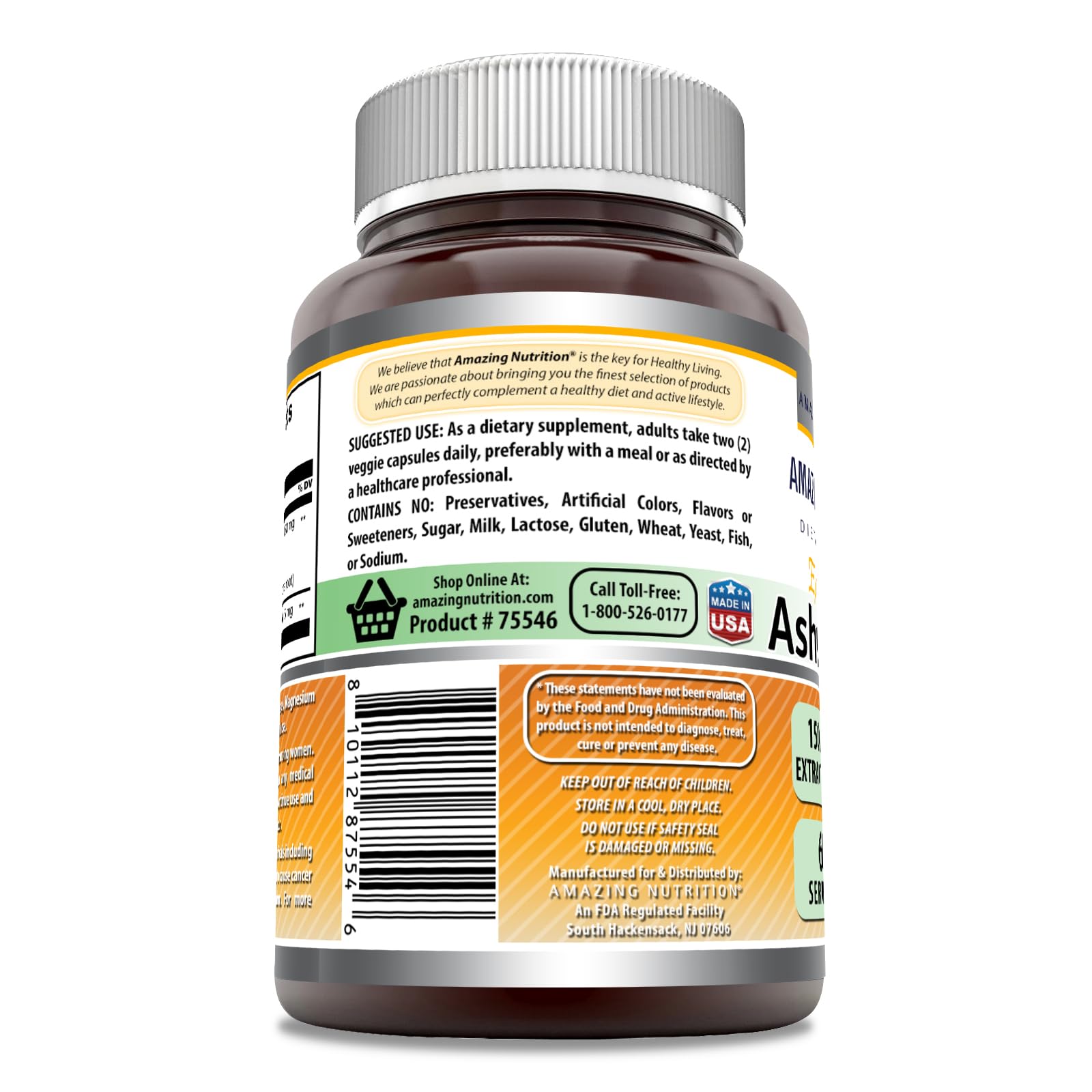 Foto 3 pulgar | Suplemento Amazing Formulas: Extracto De Ashwagandha, 3000 Mg - Venta Internacional.