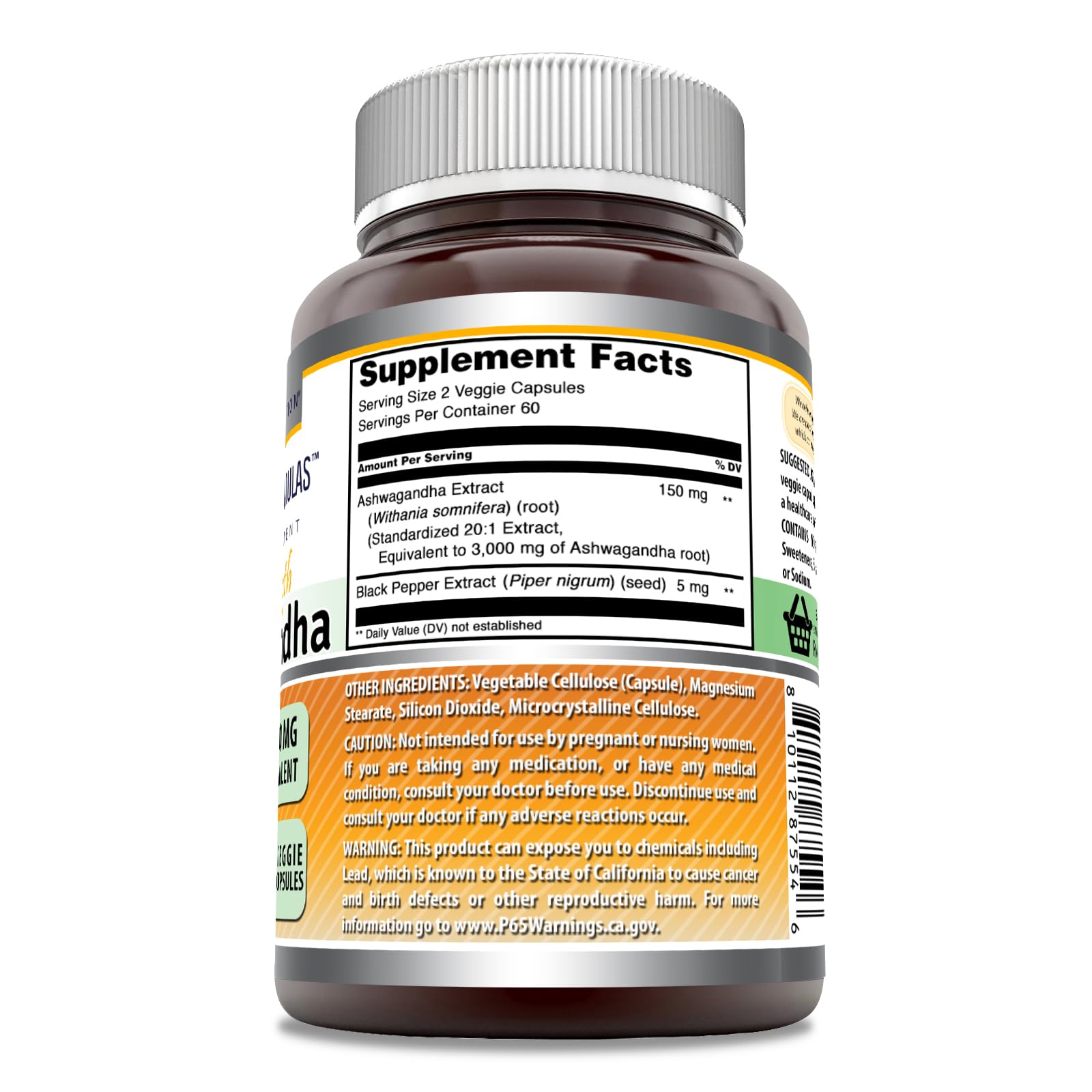 Foto 4 pulgar | Suplemento Amazing Formulas: Extracto De Ashwagandha, 3000 Mg - Venta Internacional.