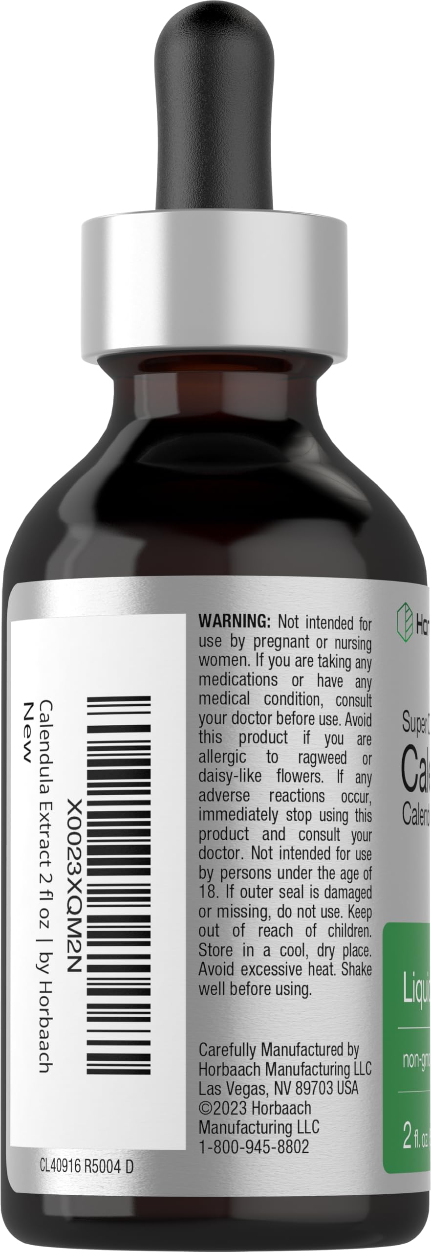 Foto 4 pulgar | Suplemento Horbäach De Tintura De Caléndula, 60 Ml, Sin Alcohol - Venta Internacional.