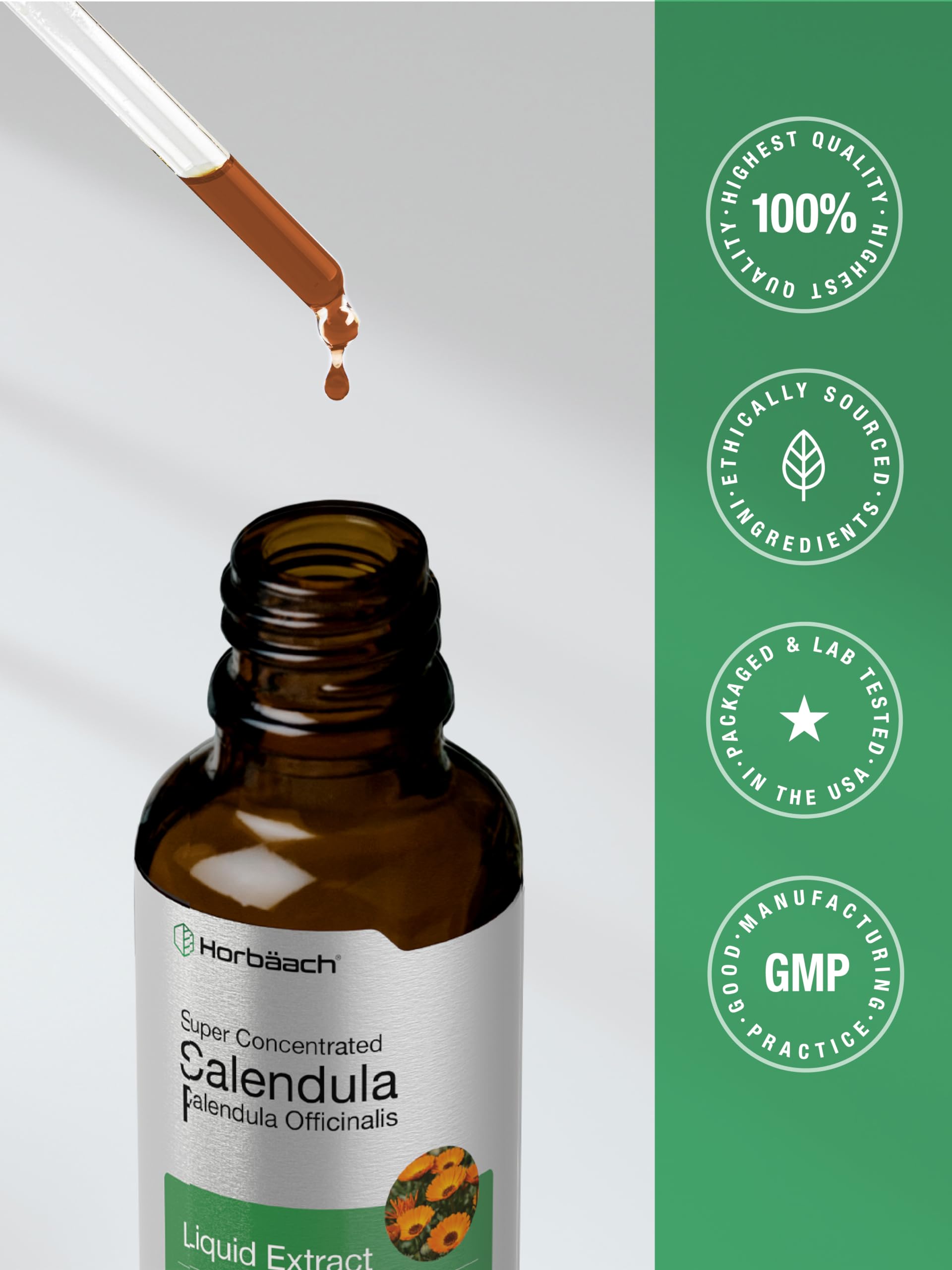 Foto 8 pulgar | Suplemento Horbäach De Tintura De Caléndula, 60 Ml, Sin Alcohol - Venta Internacional.