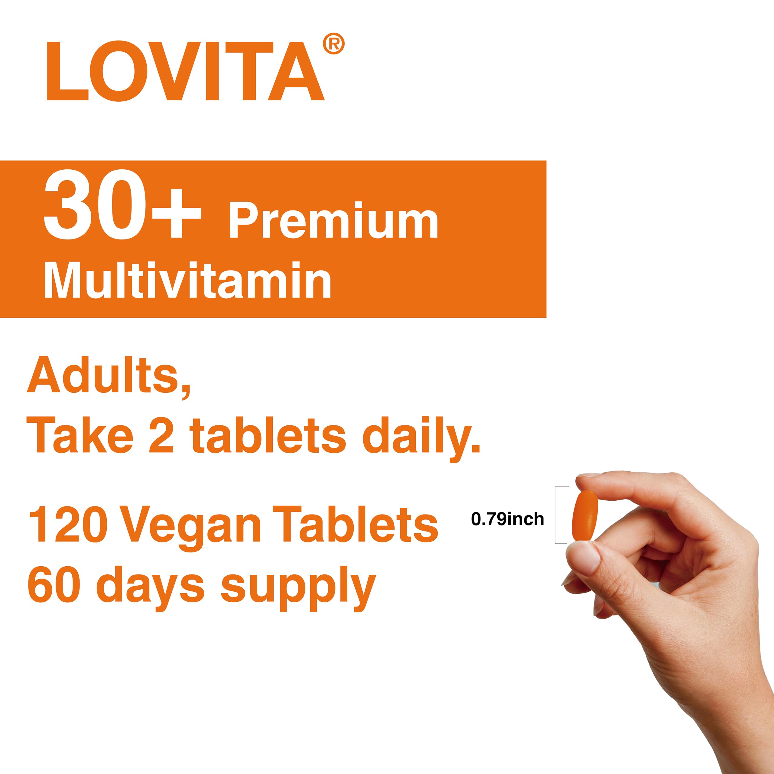 Foto 7 pulgar | Multivitamínico Lovita Premium Para Más De 30 Adultos Con Enzimas Y Cúrcuma - Venta Internacional.