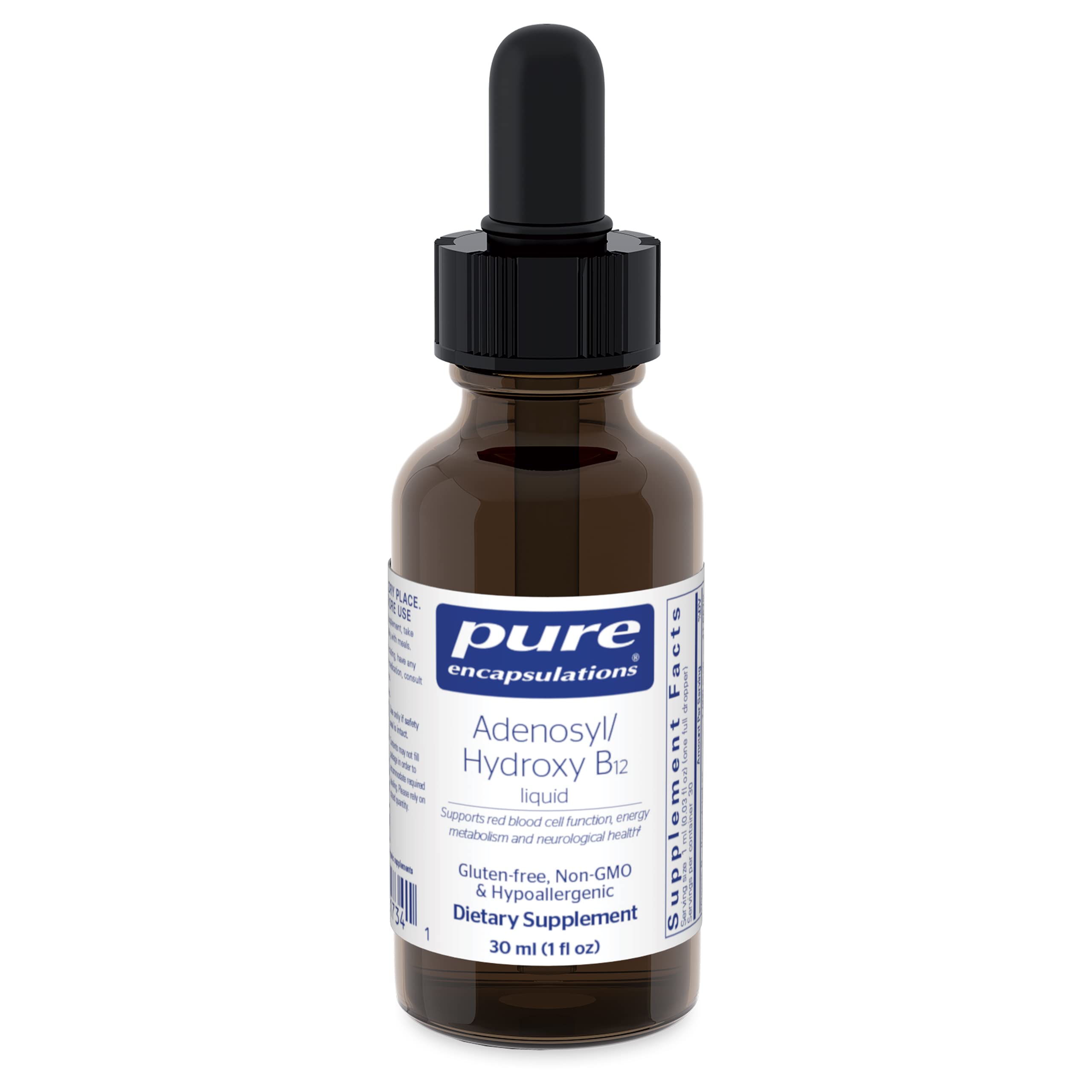 Suplemento Pure Encapsulations Adenosil/hidroxi B12 30 Ml - Venta Internacional.