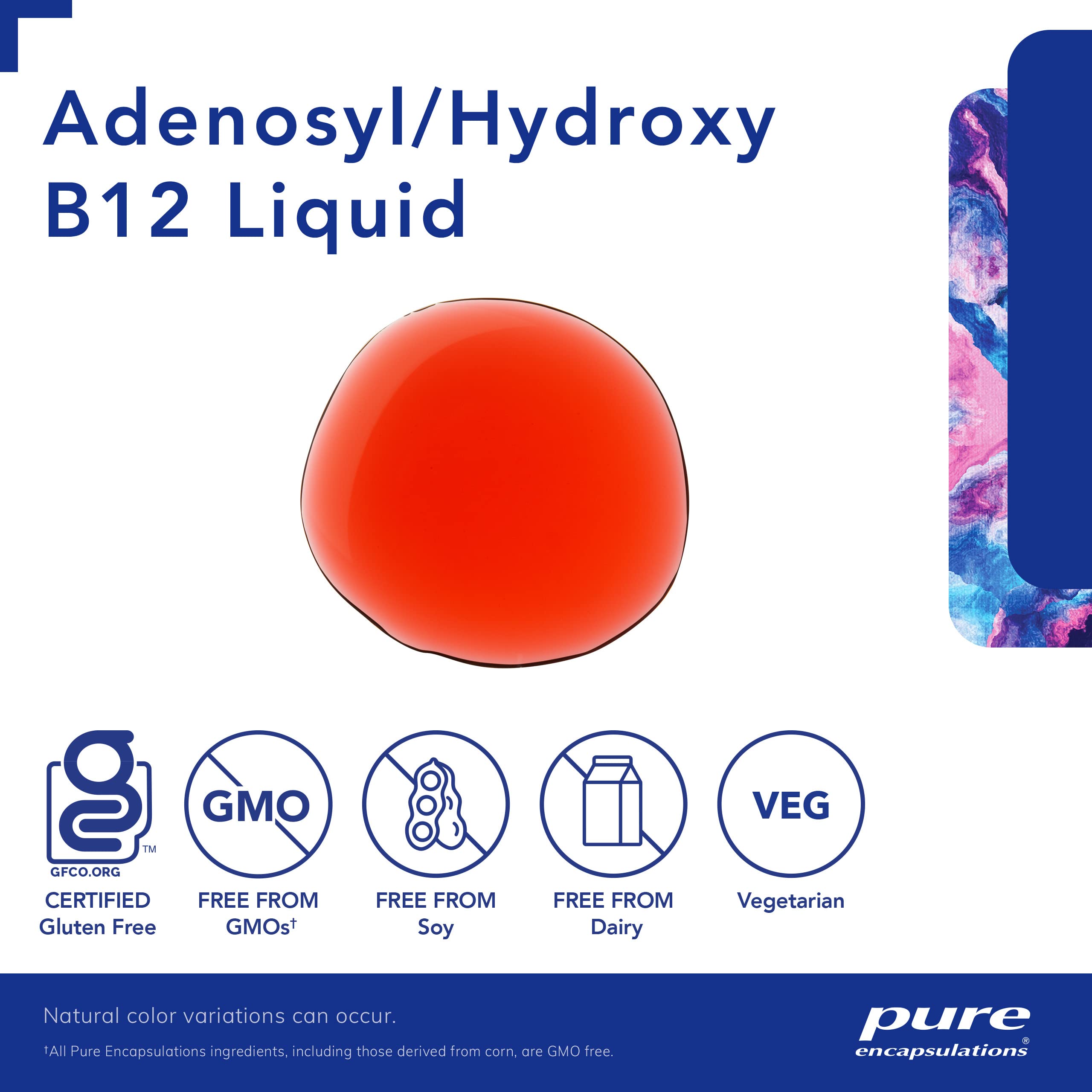 Foto 4 pulgar | Suplemento Pure Encapsulations Adenosil/hidroxi B12 30 Ml - Venta Internacional.
